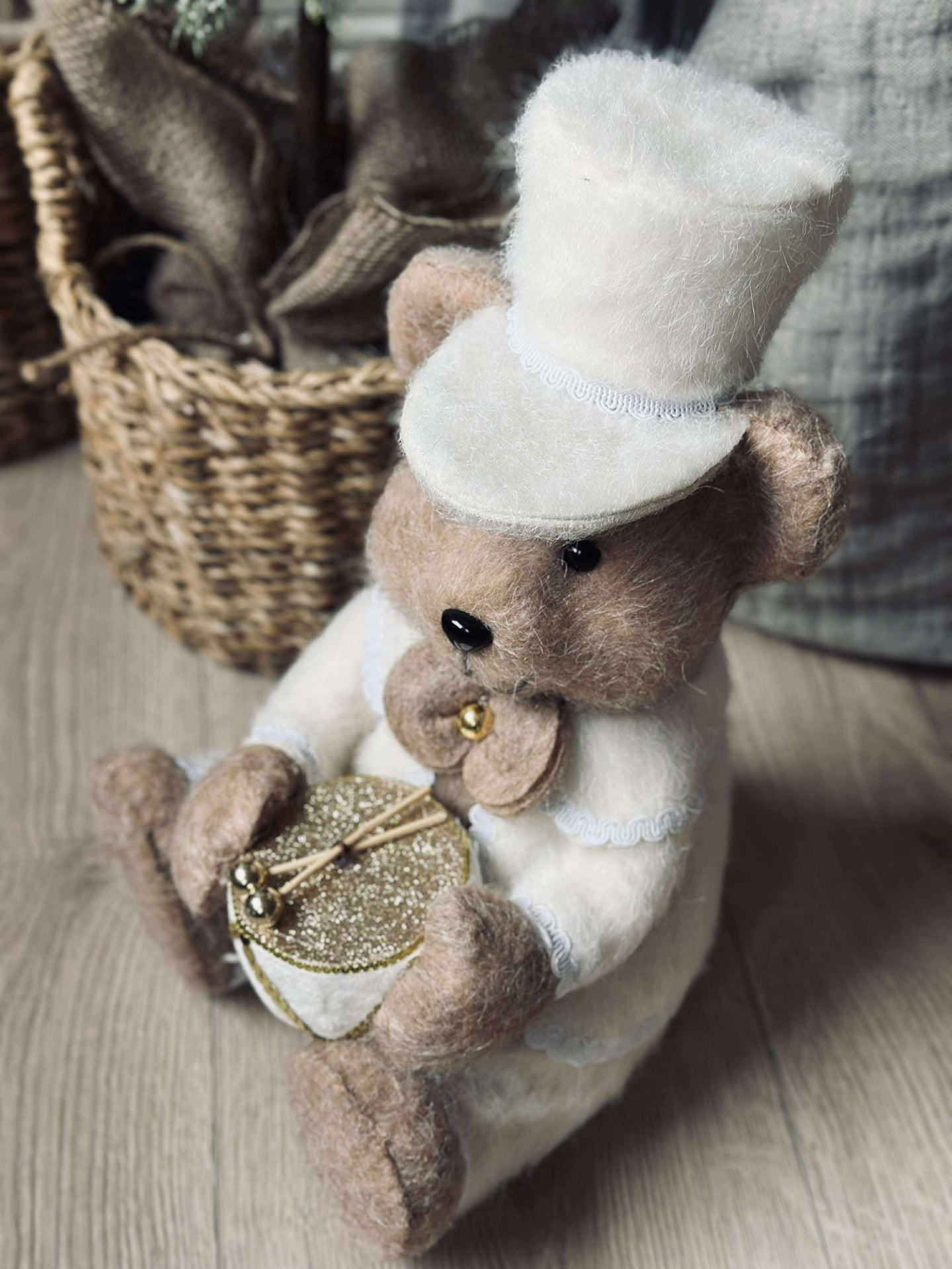 Julebamse - Sittende