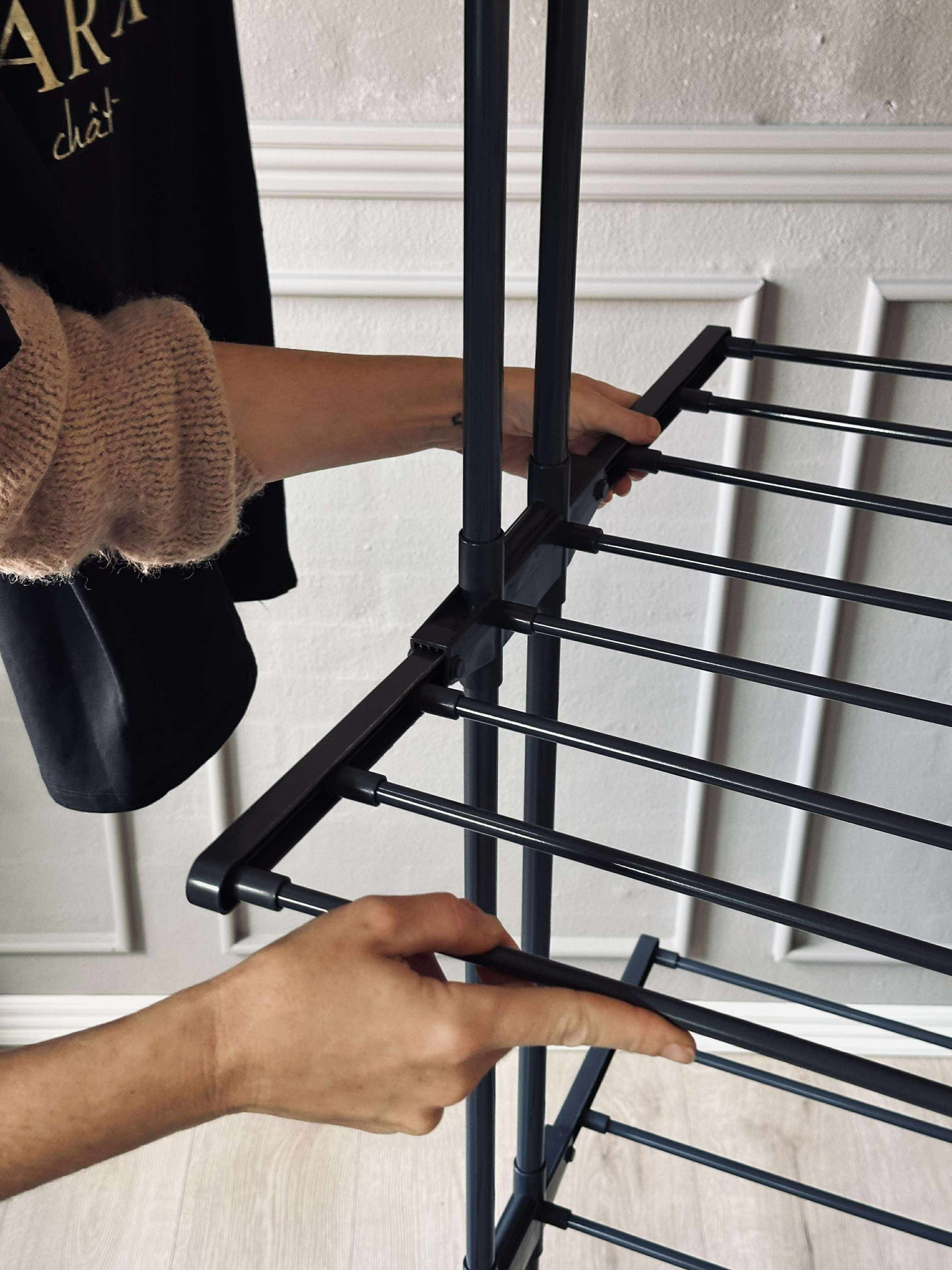 Tørrestativ med 3 nivåer