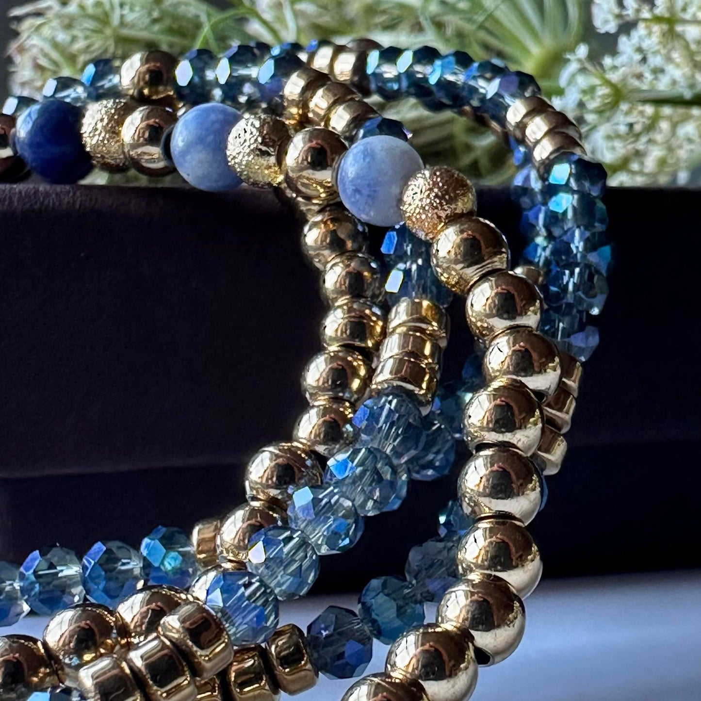 Armbånd Ofelia Navy - Sett med 5 armbånd