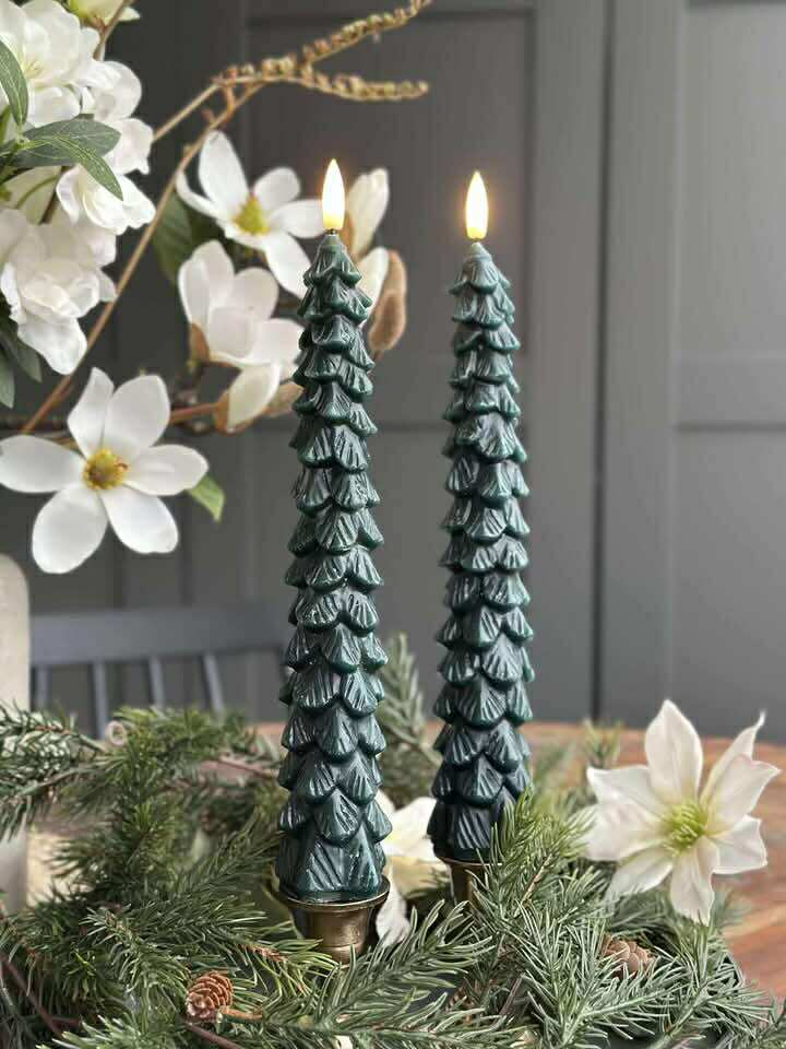 LED-stakelys 2 stk - Juletre