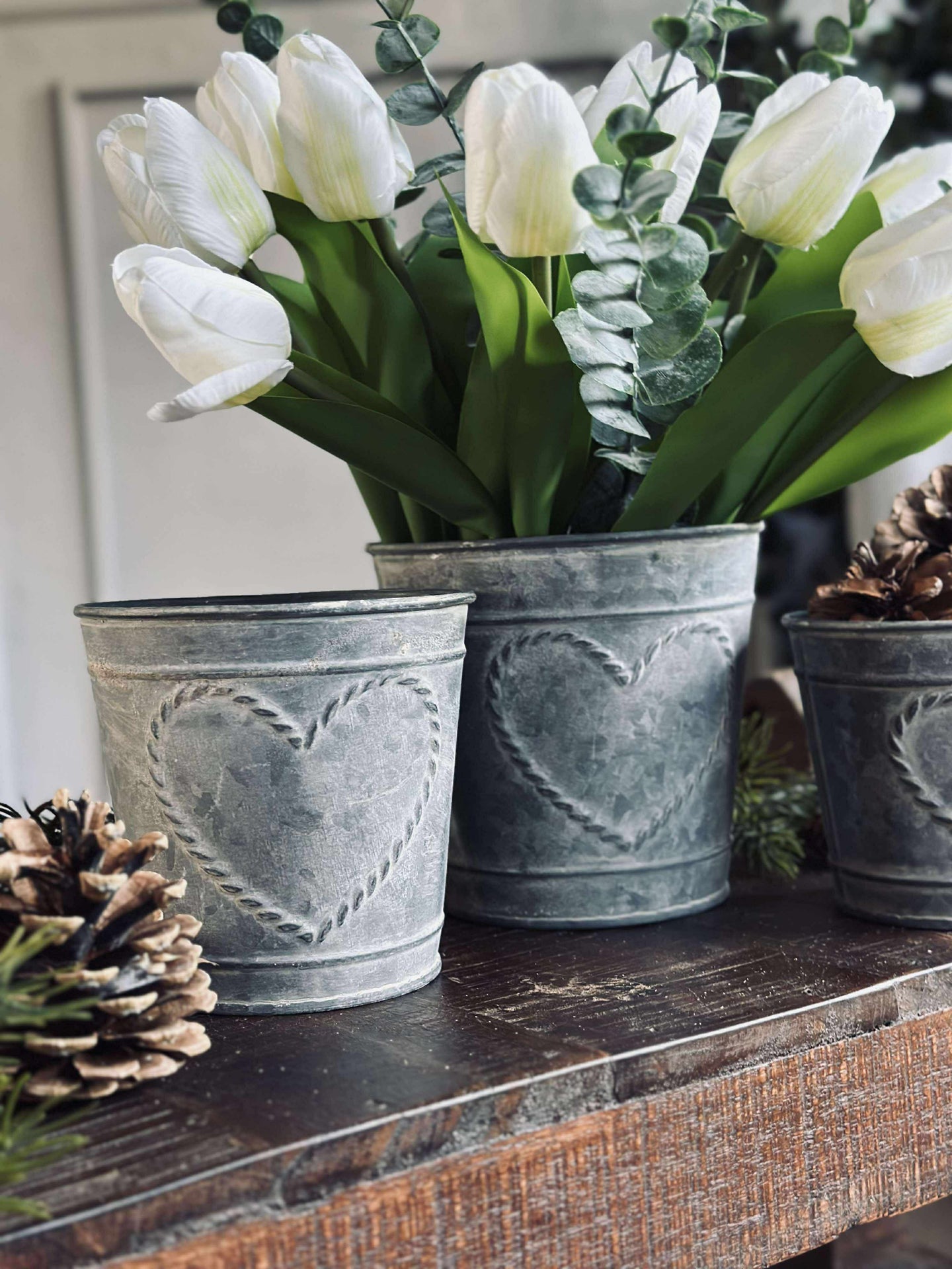 Sinkskjuler med hjerter - 3 stk.