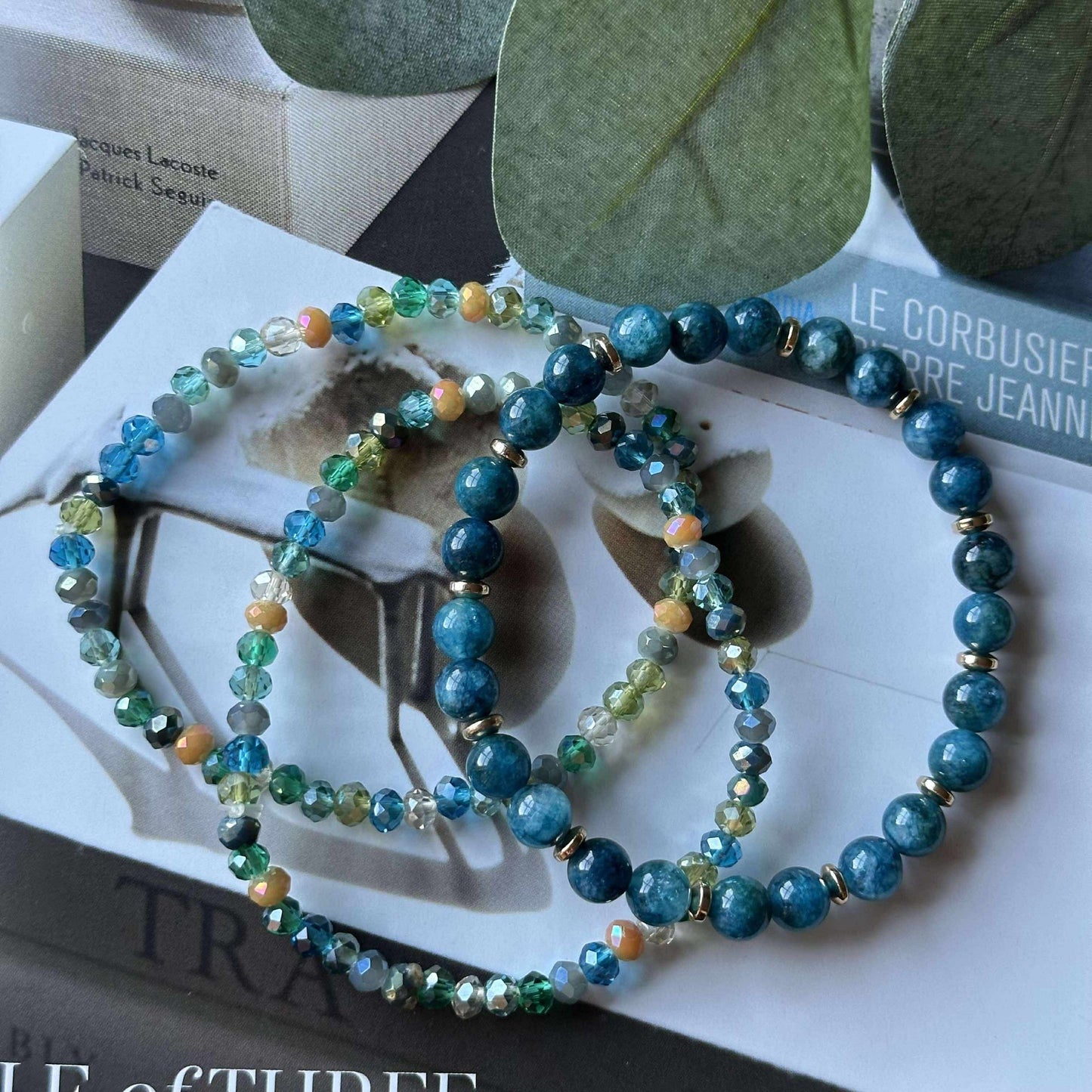 Armbånd Luna Sea Green – Sett med 3 stk