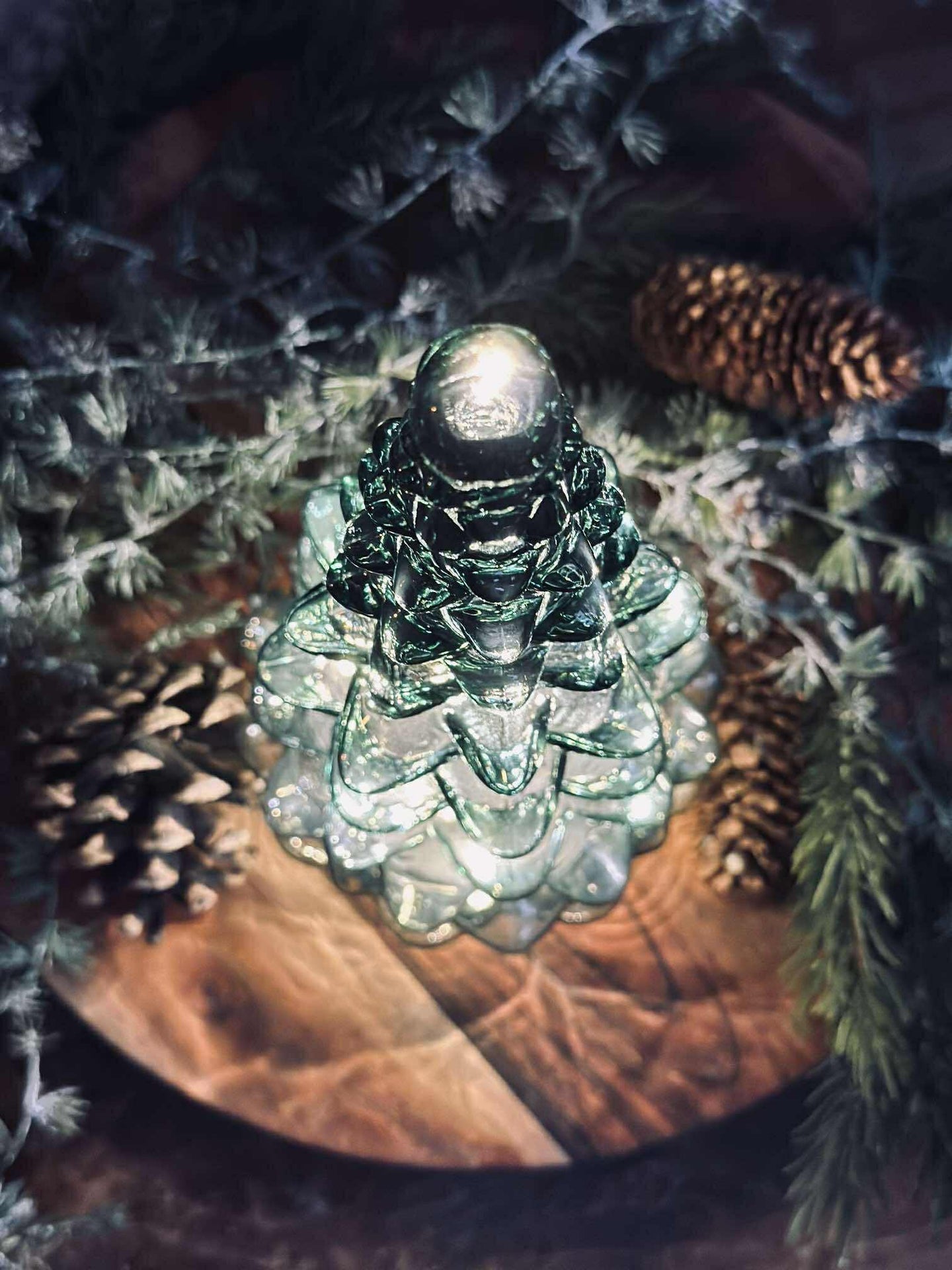 Juletre i glass
