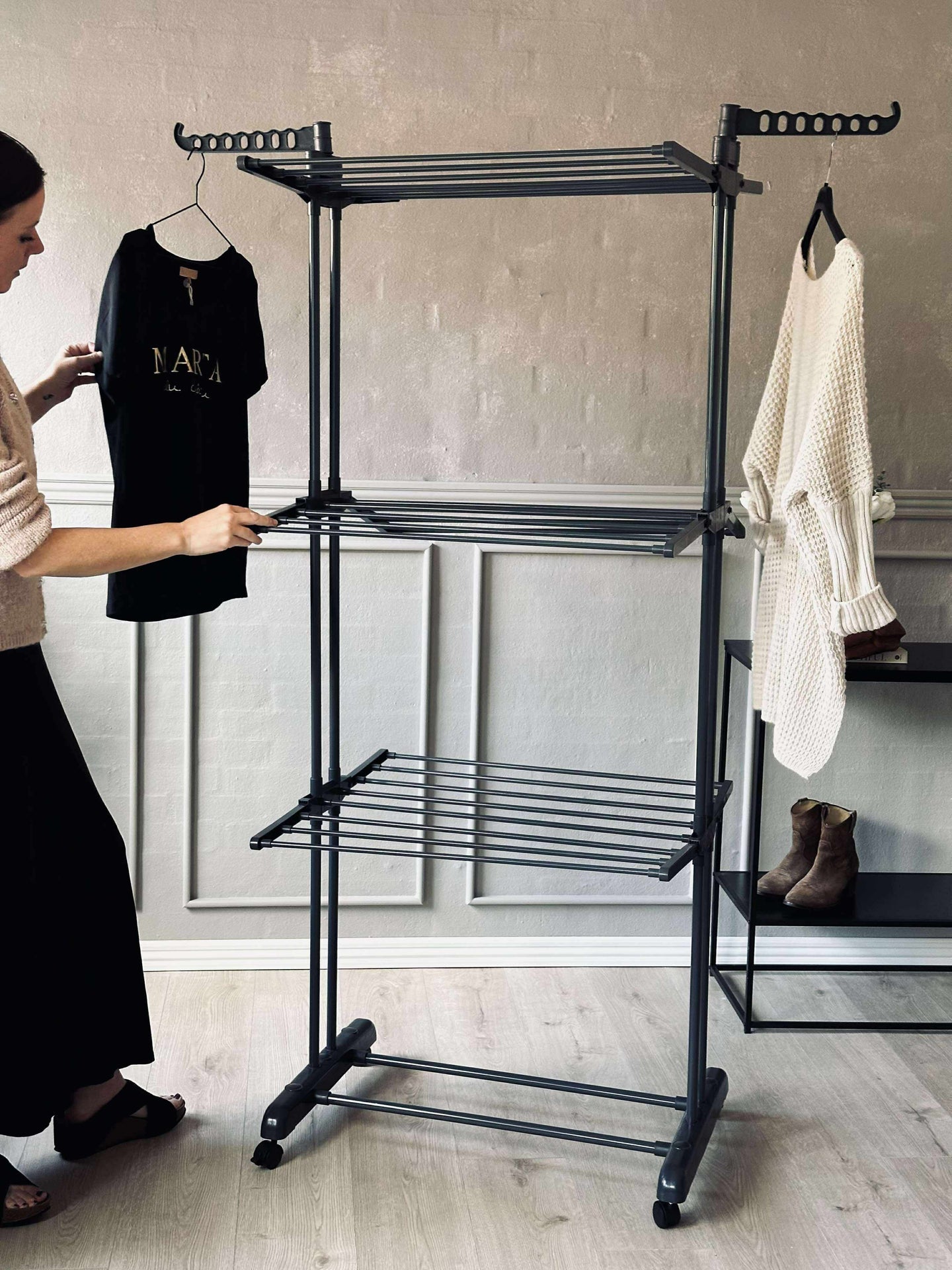 Tørkestativ med 3 Nivåer