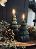 Juletre med LED-lys - Sett med 2 stk. Grønn