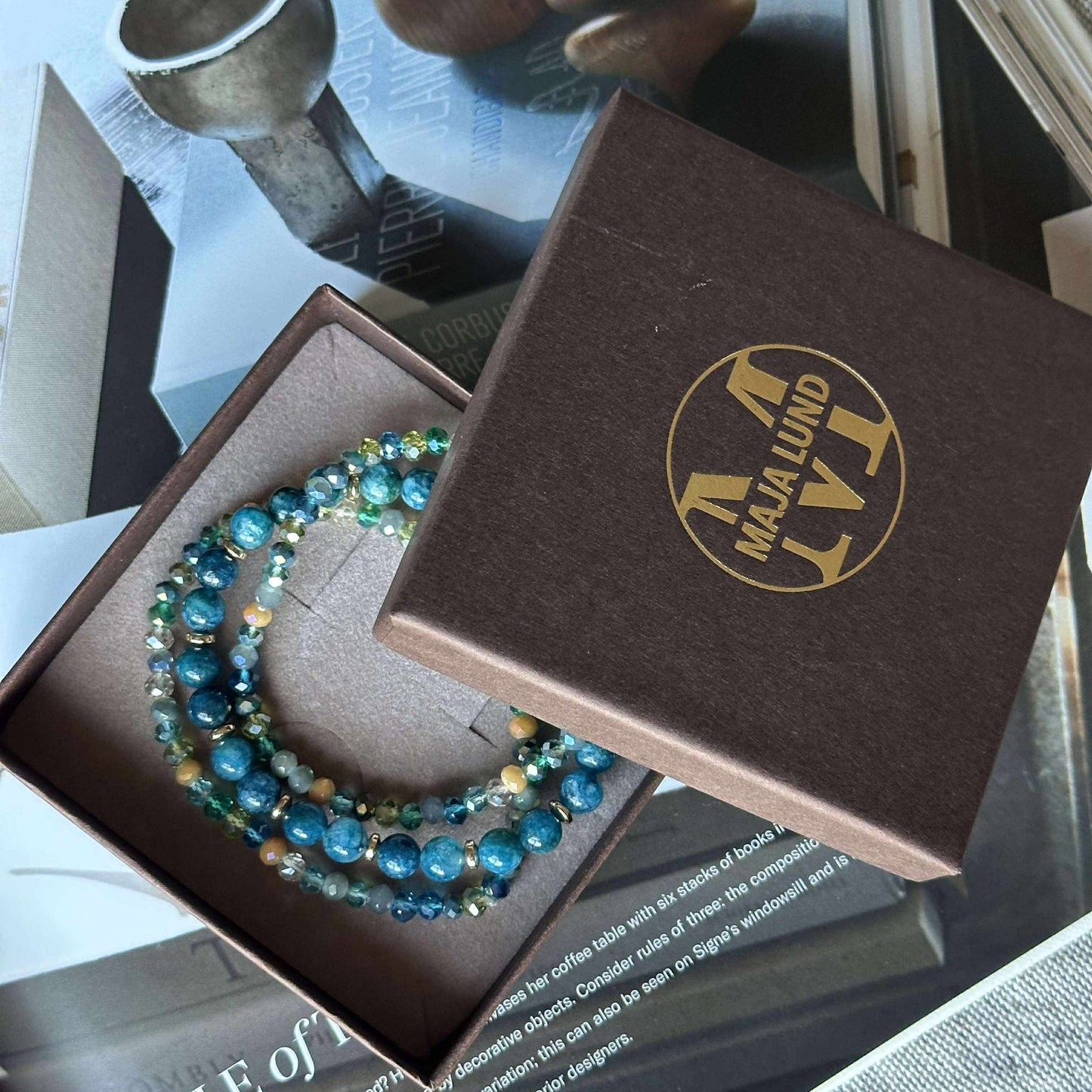Armbånd Luna Sea Green – Sett med 3 stk