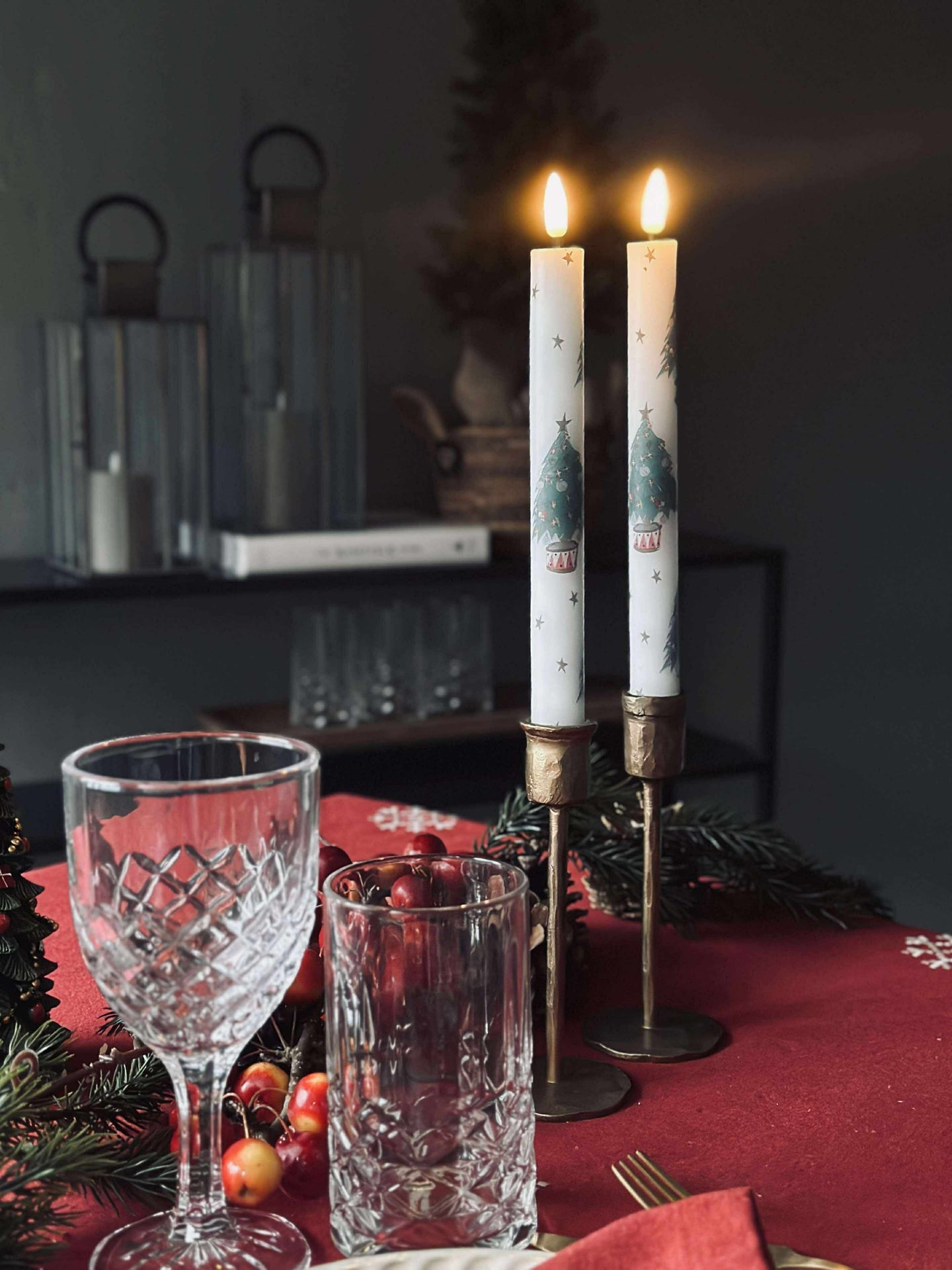 LED Scenelys 2 stk - Julemotiv