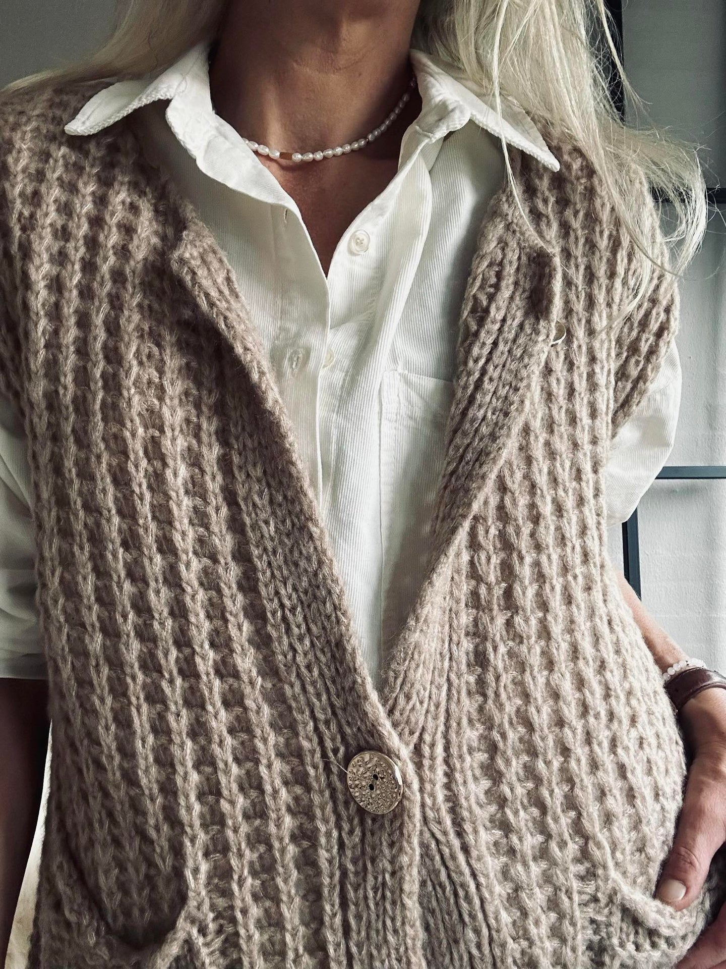 Vest Ruby beige