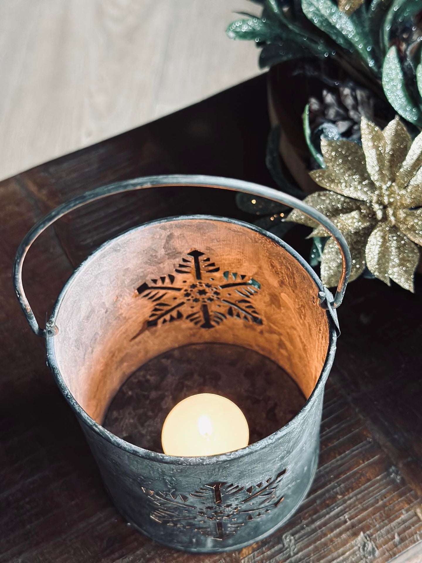 Lykt med stjerne - Sink