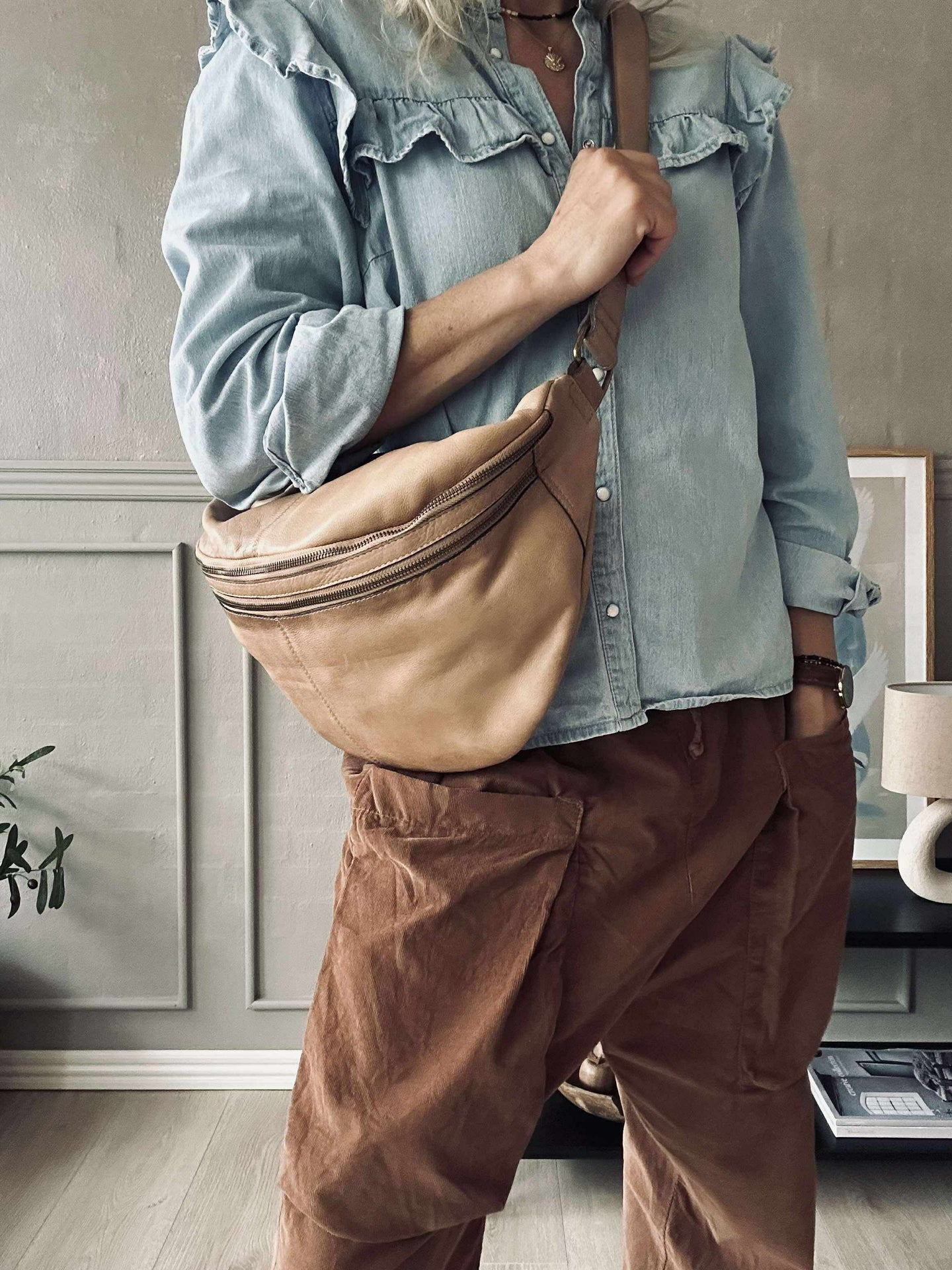 Bumbag Jina Big Taupe