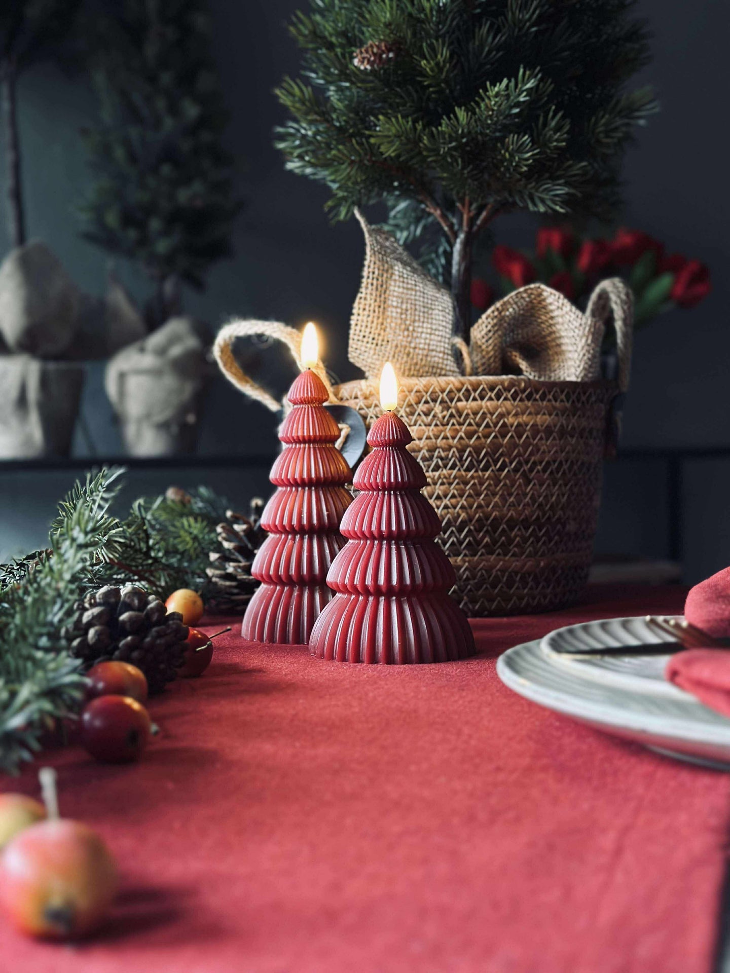 Bordløper Rød Jul - 40x140