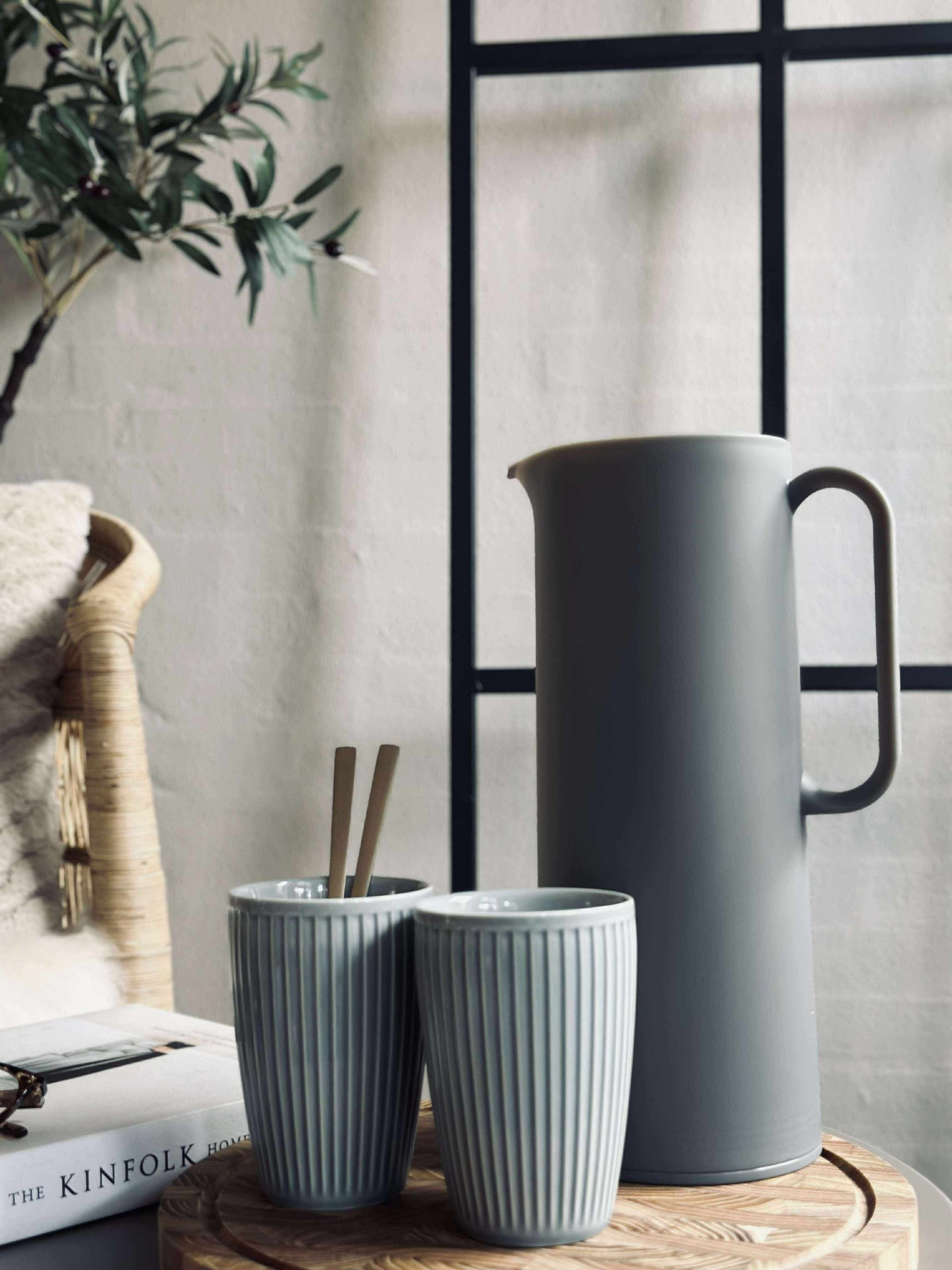 Termokanne – Med trykknappfunksjon - 1 liter