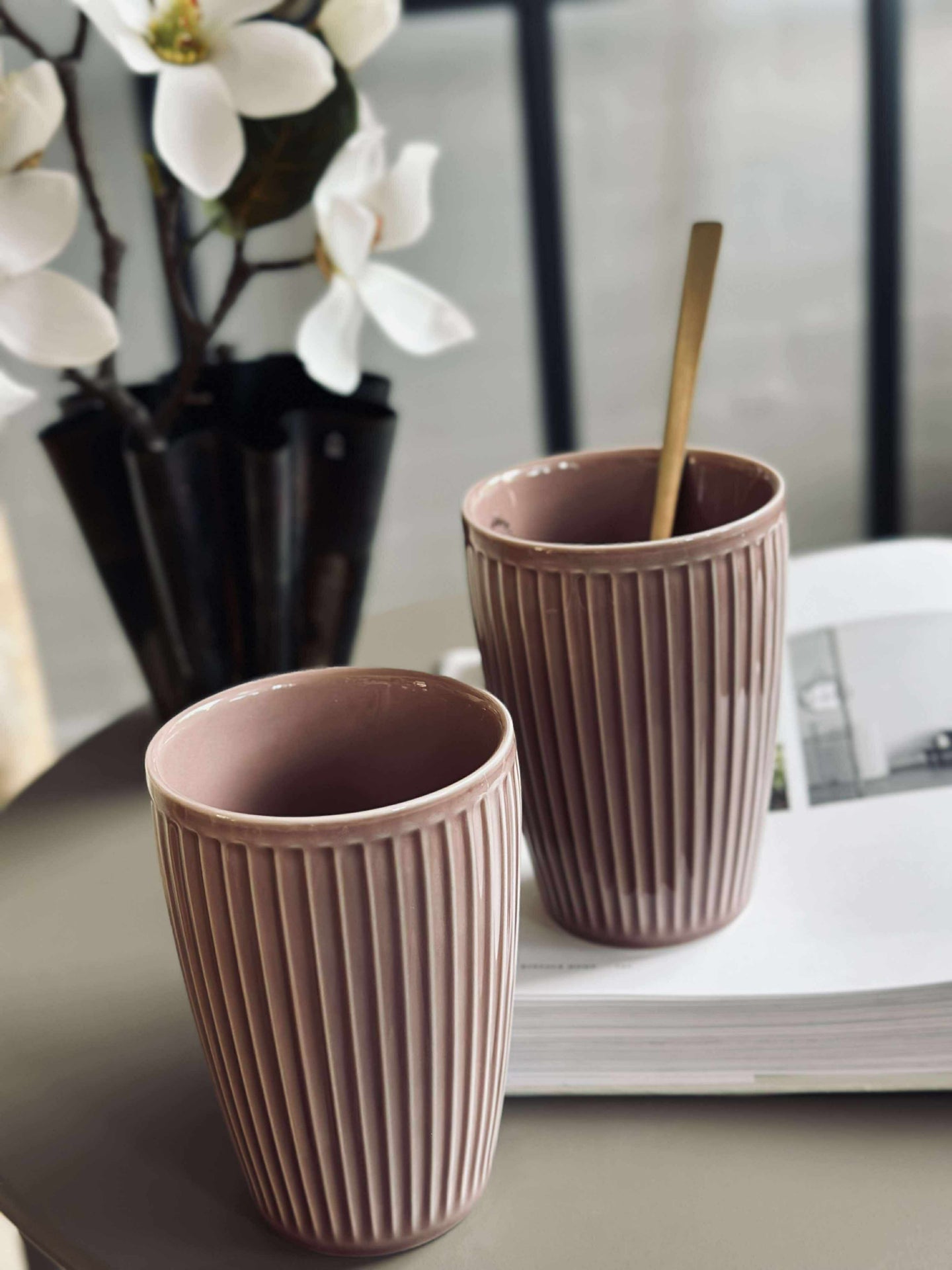 Termokopp Plissé- Sett med 2 stk - Woodrose