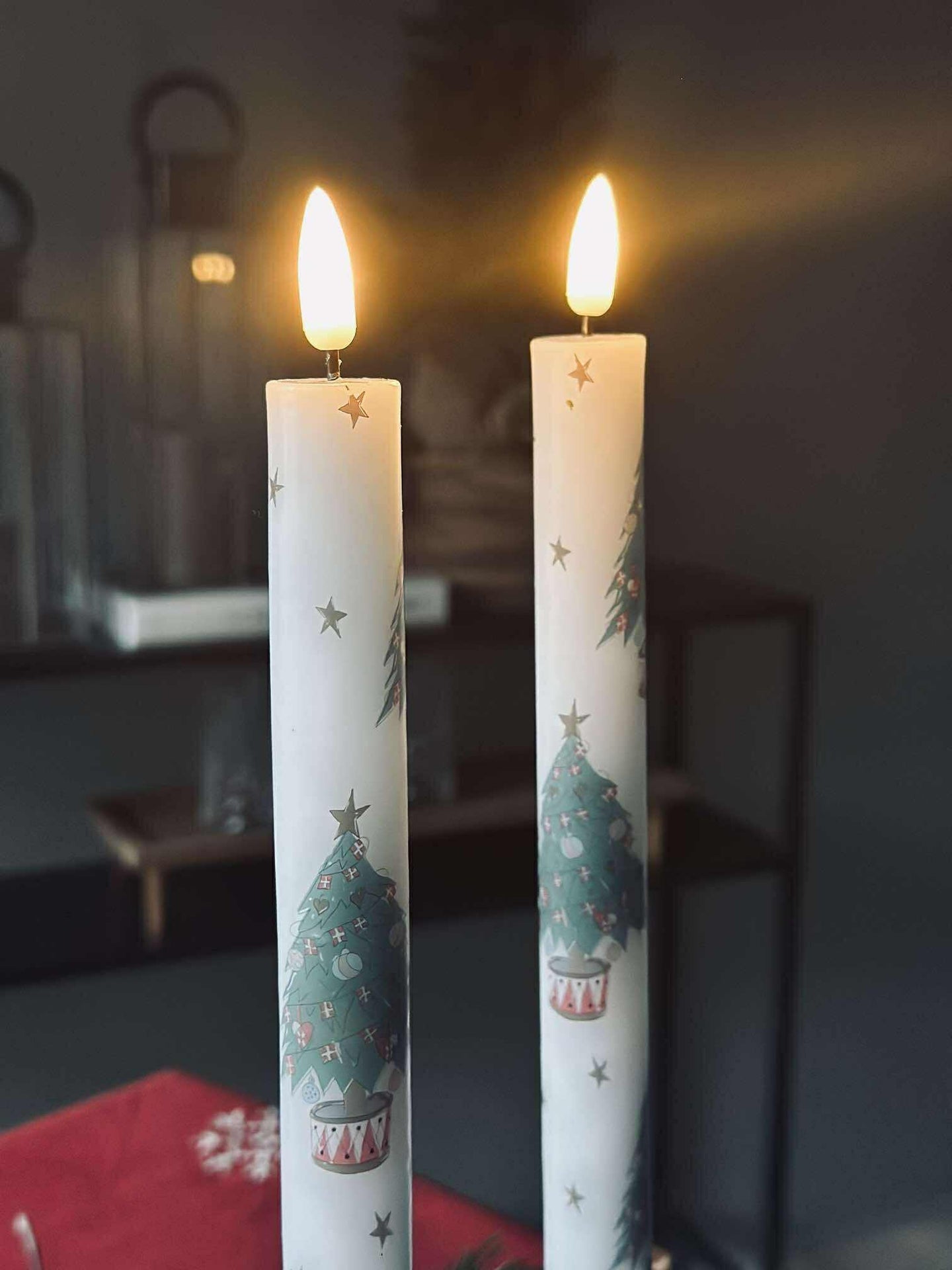 LED Scenelys 2 stk - Julemotiv