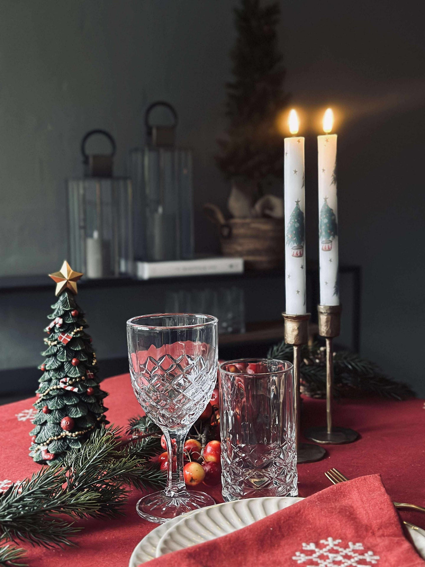 LED Scenelys 2 stk - Julemotiv