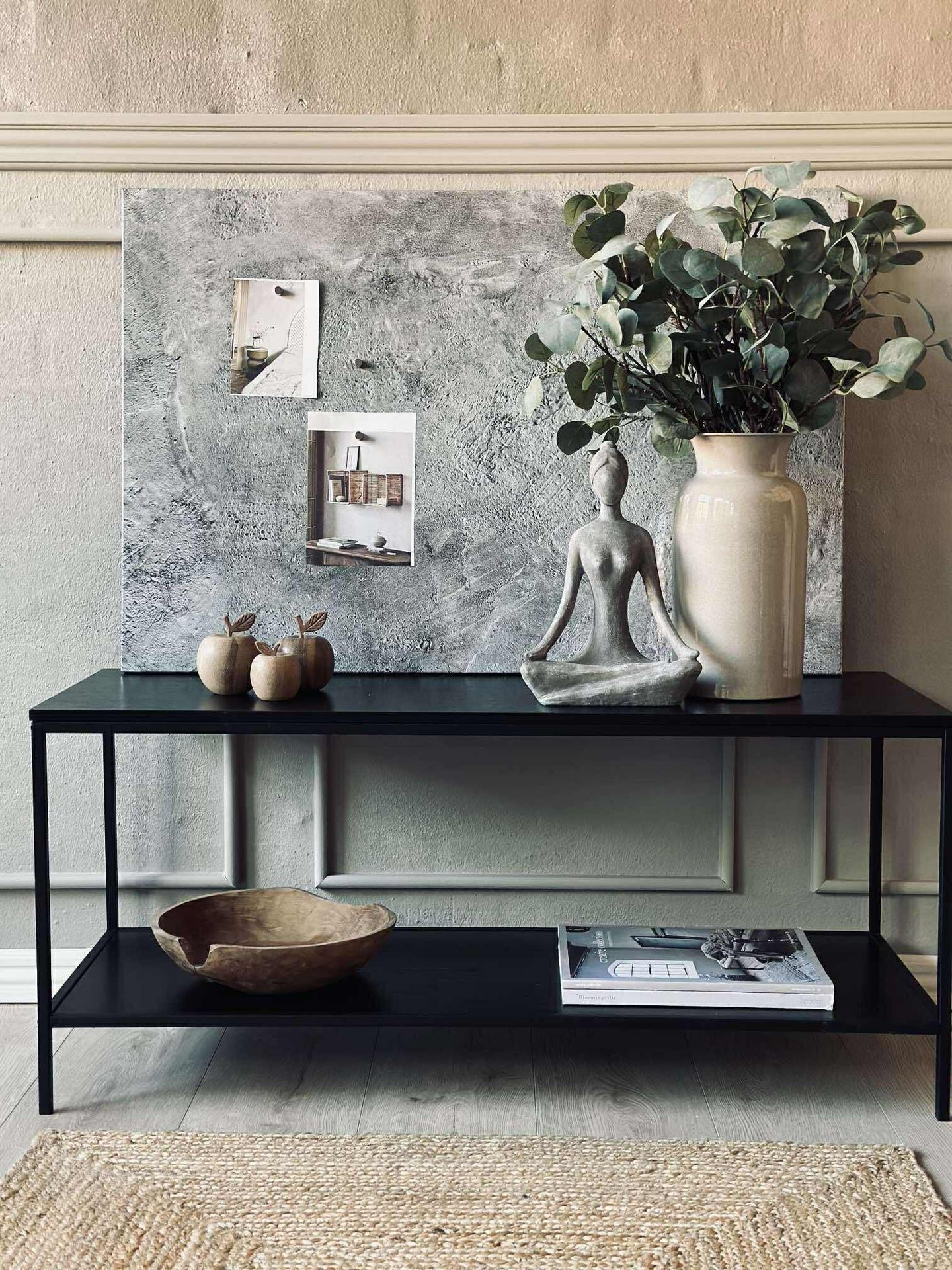 Tavle magnetisk 60x90 - Betonglook