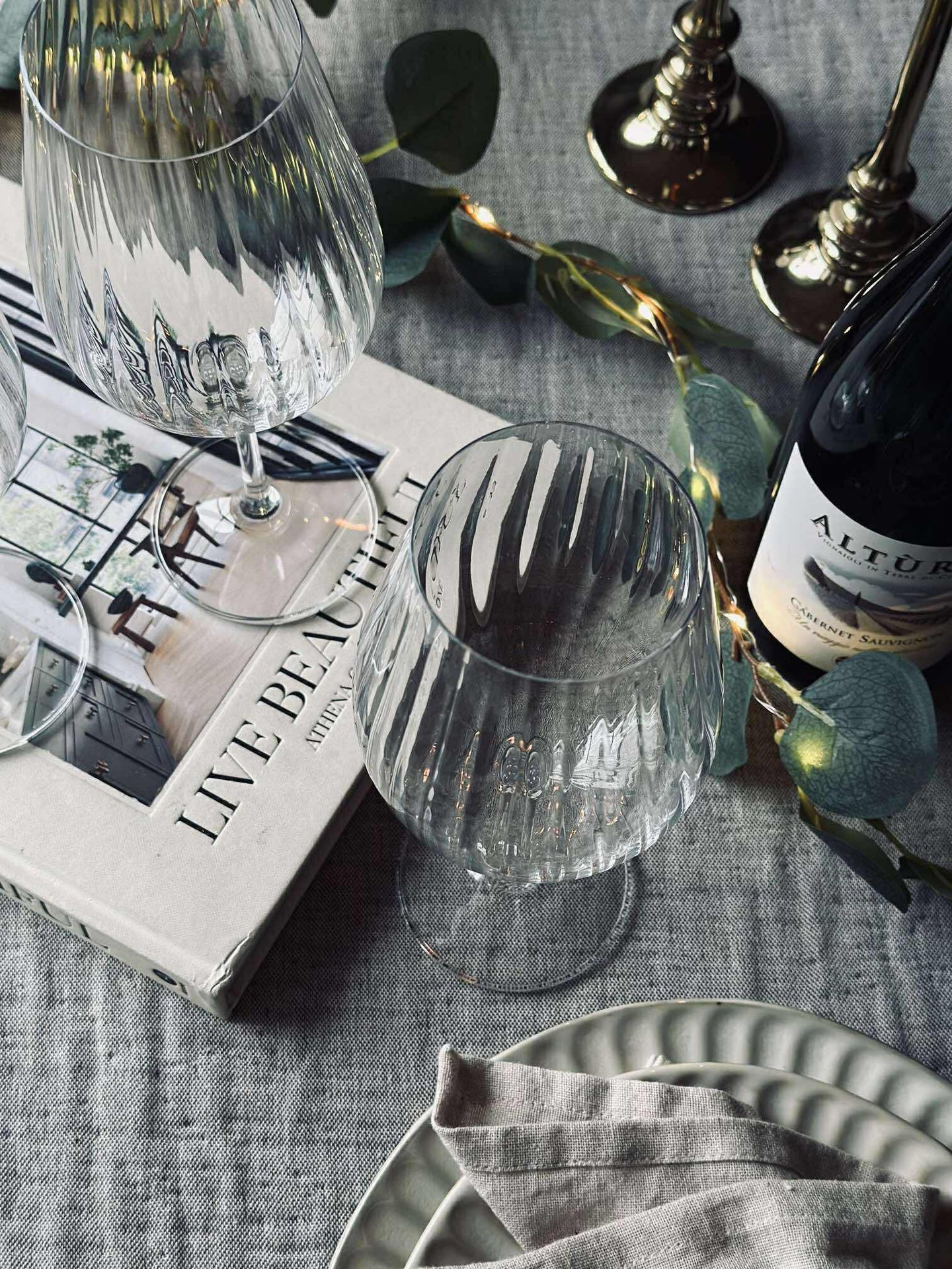 Rødvinsglass CRYSTAL - Sett med 4 stk.