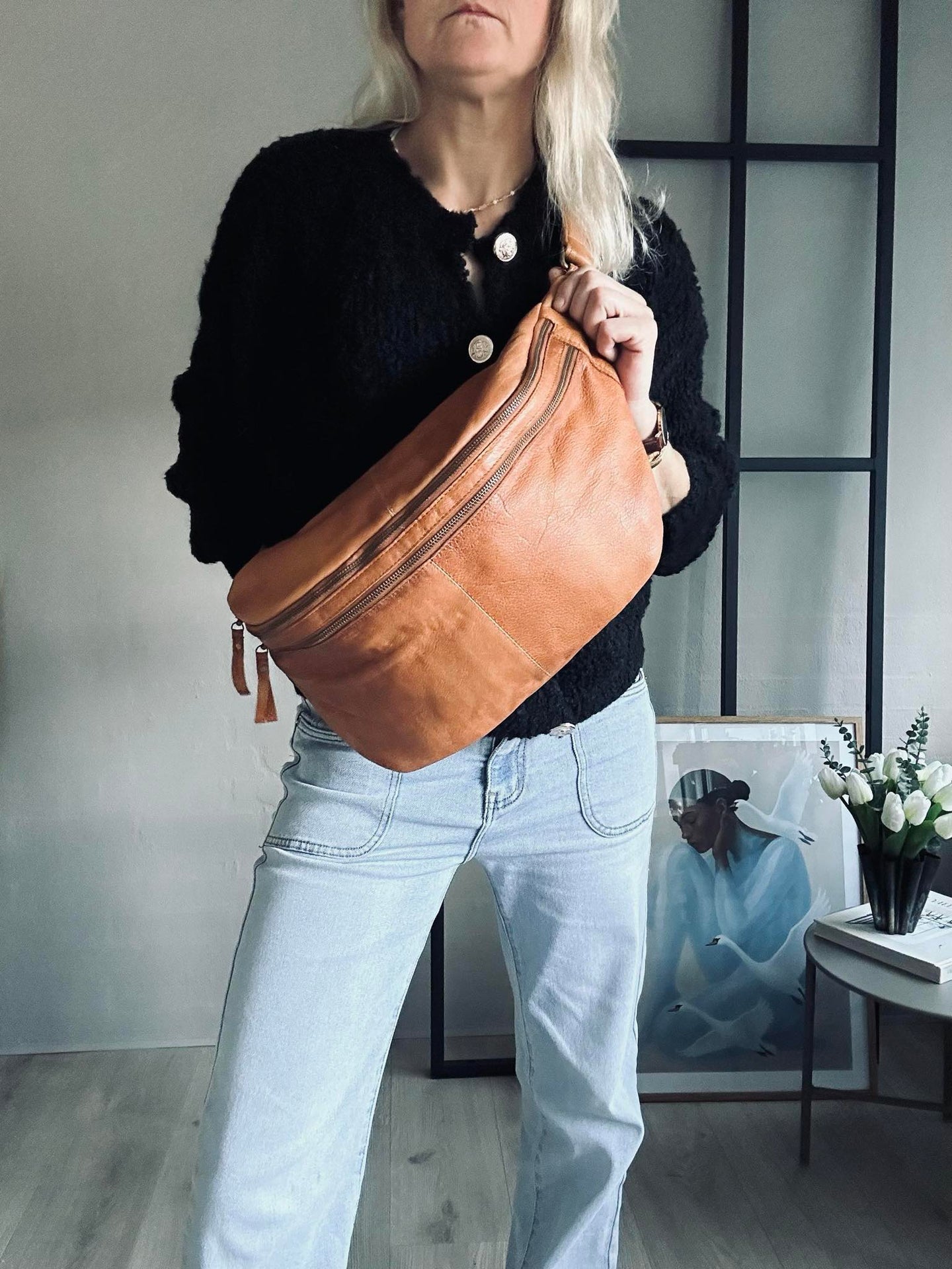Bumbag Jina Big Cognac