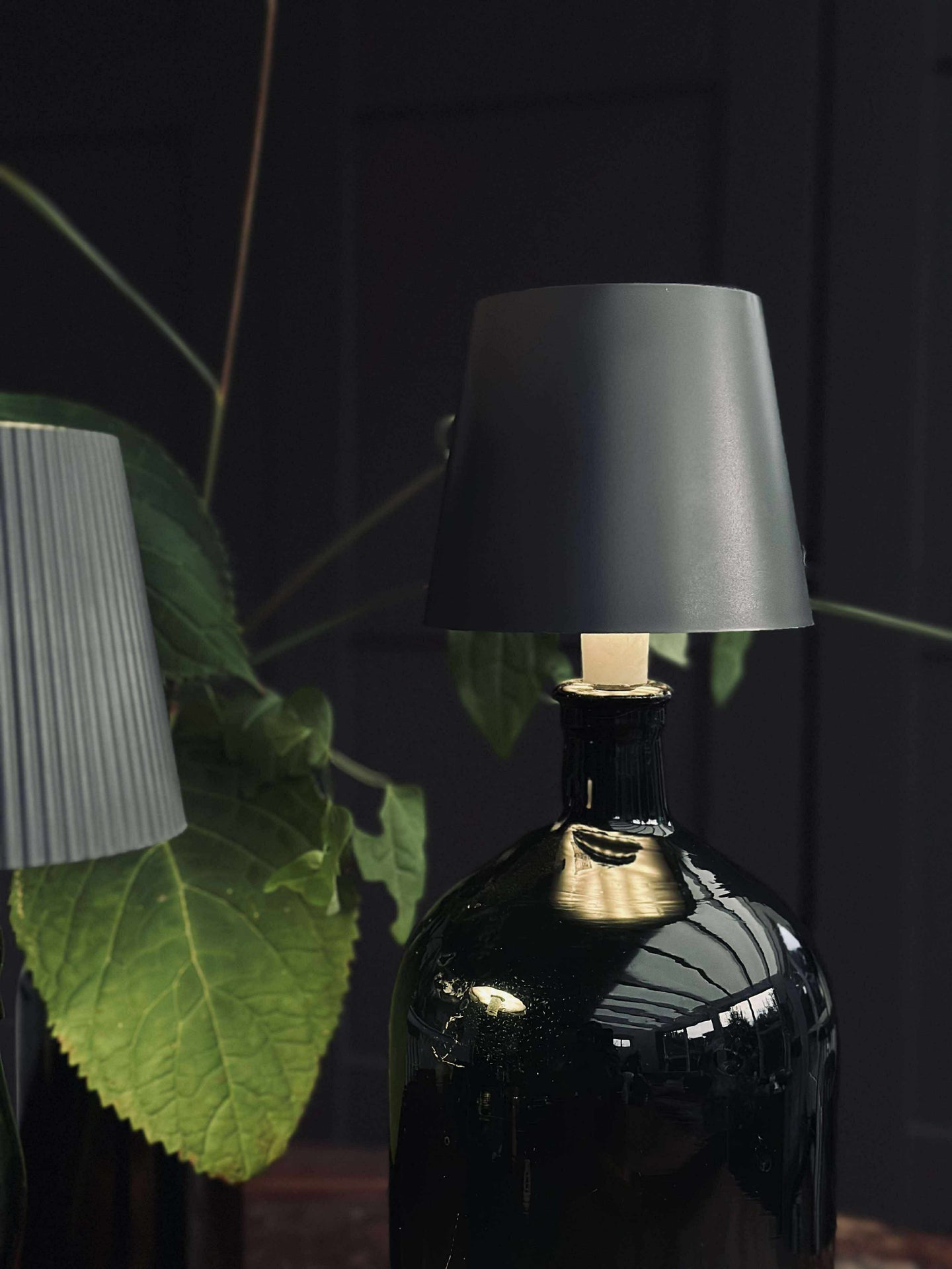 LED-lampe til vinflaske - Grå MIX