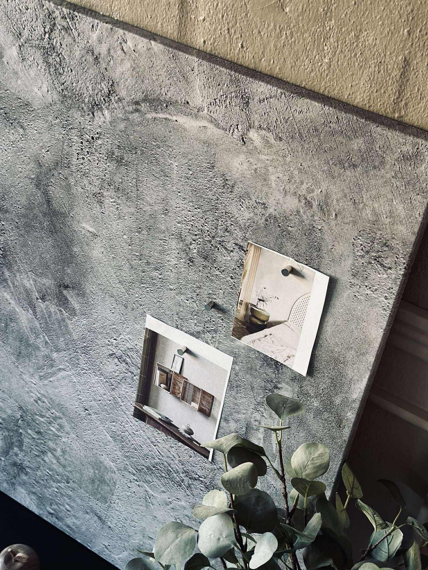 Tavle magnetisk 60x90 - Betonglook