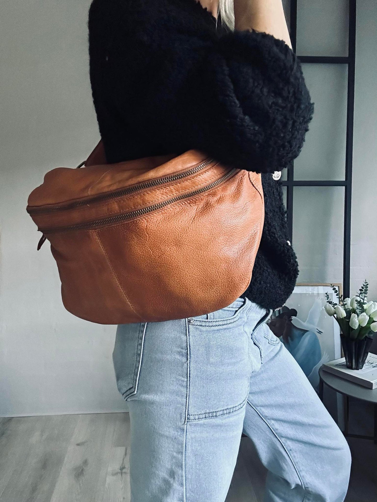 Bumbag Jina Big Cognac