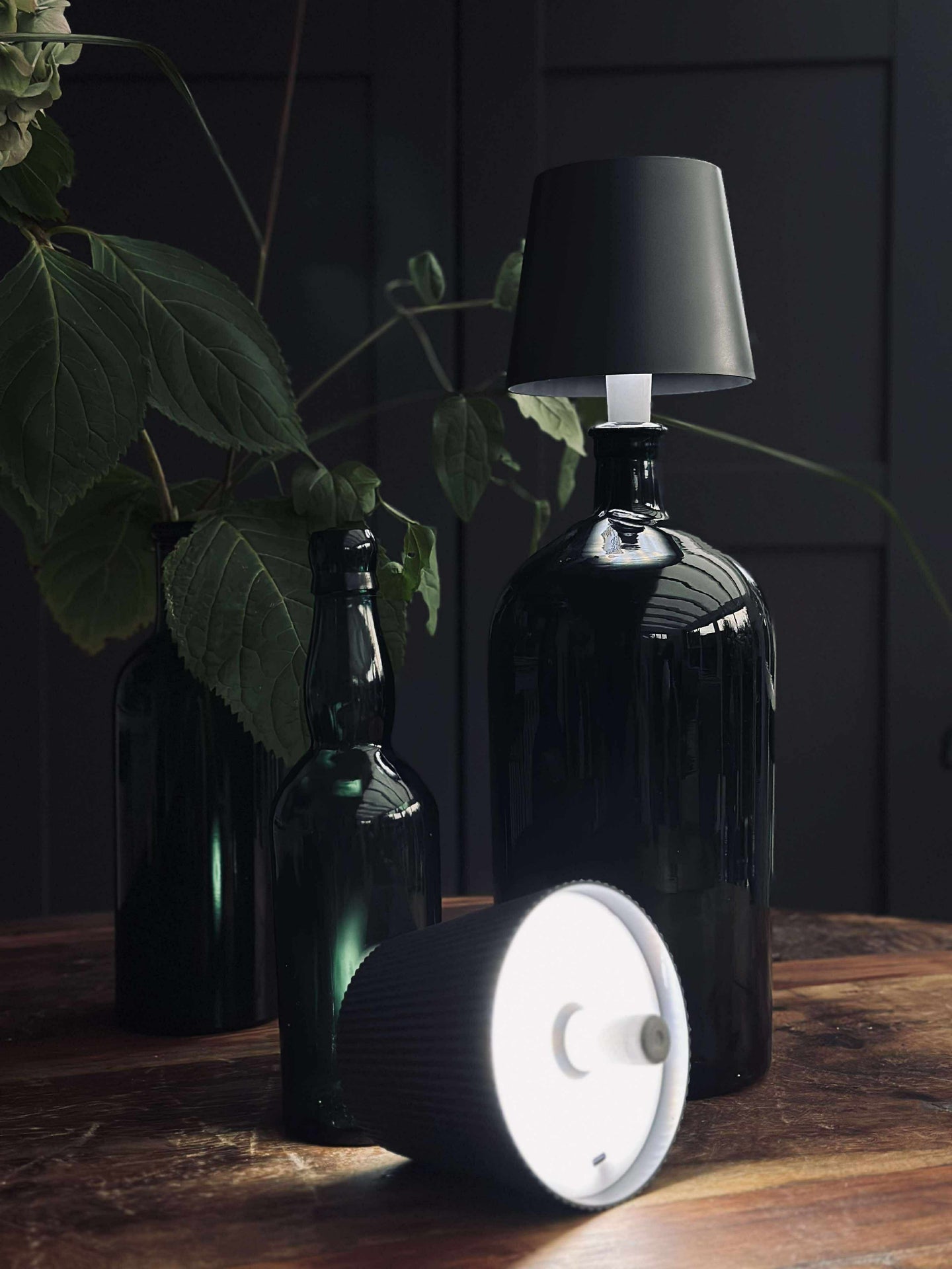 LED-lampe til vinflaske - Grå MIX