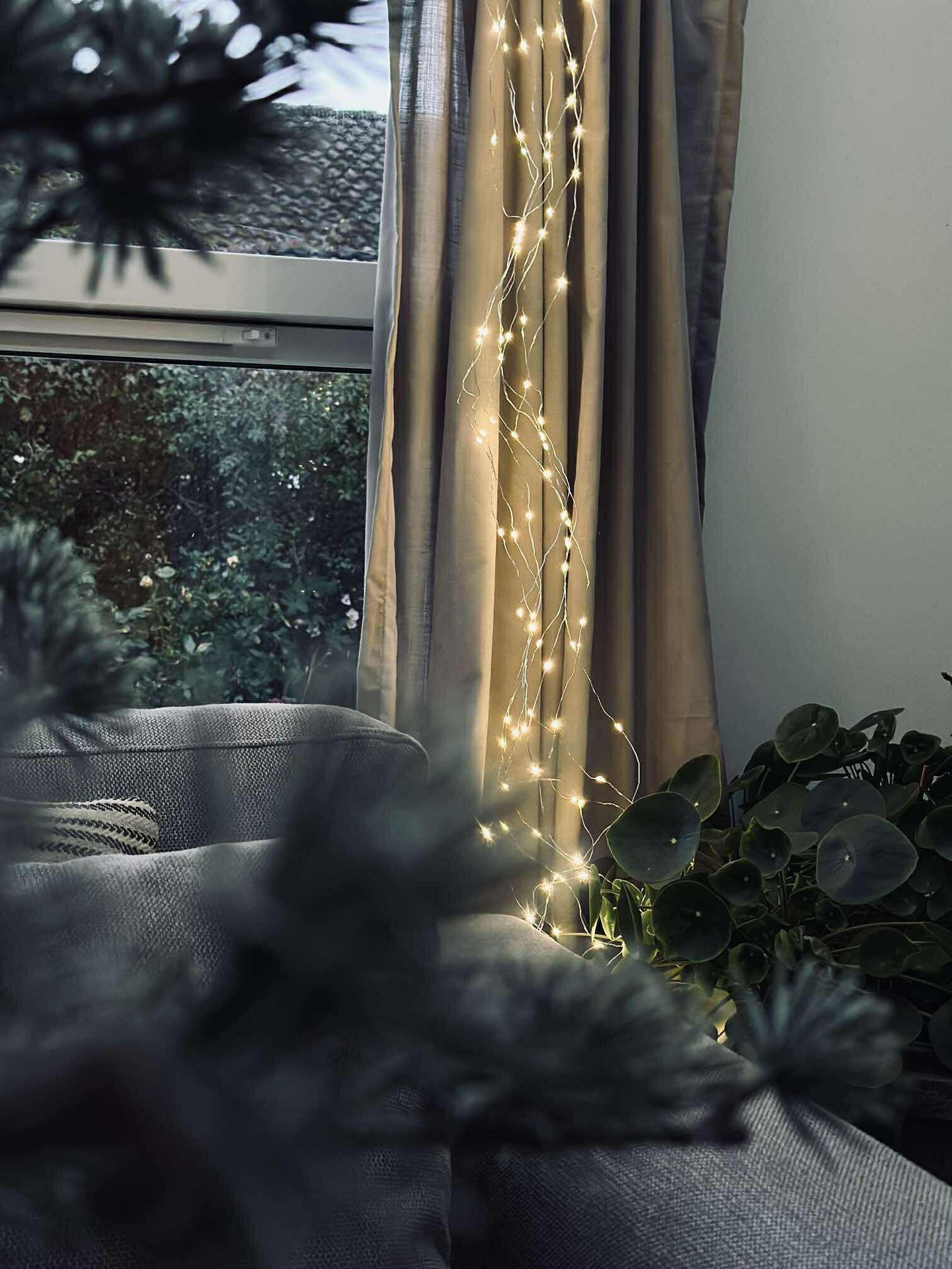 Hengende lyskjede med 160 LED-lys