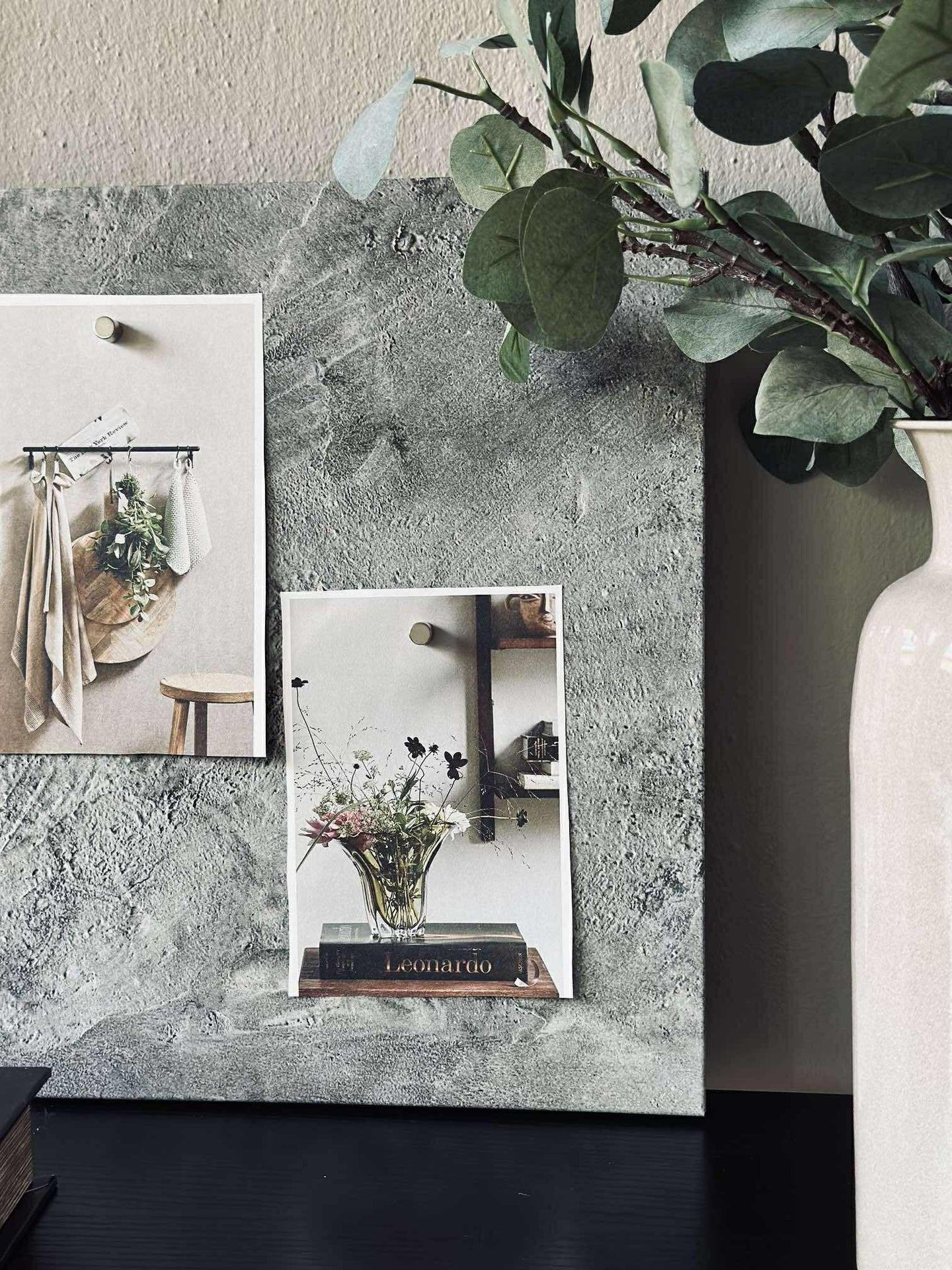 Magnetisk tavle 40x60 - Betongutseende