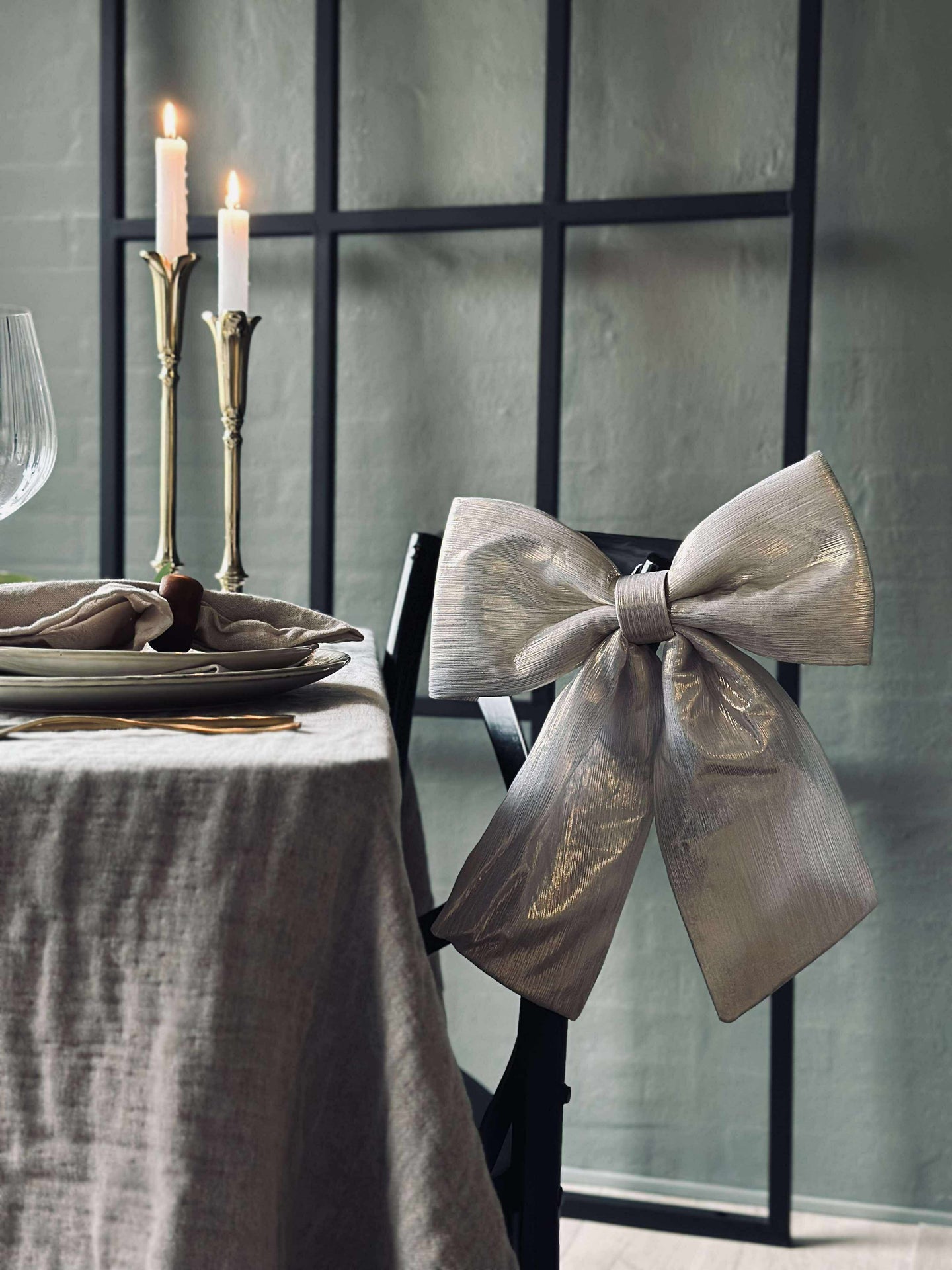 Sløyfe Champagne 34 cm