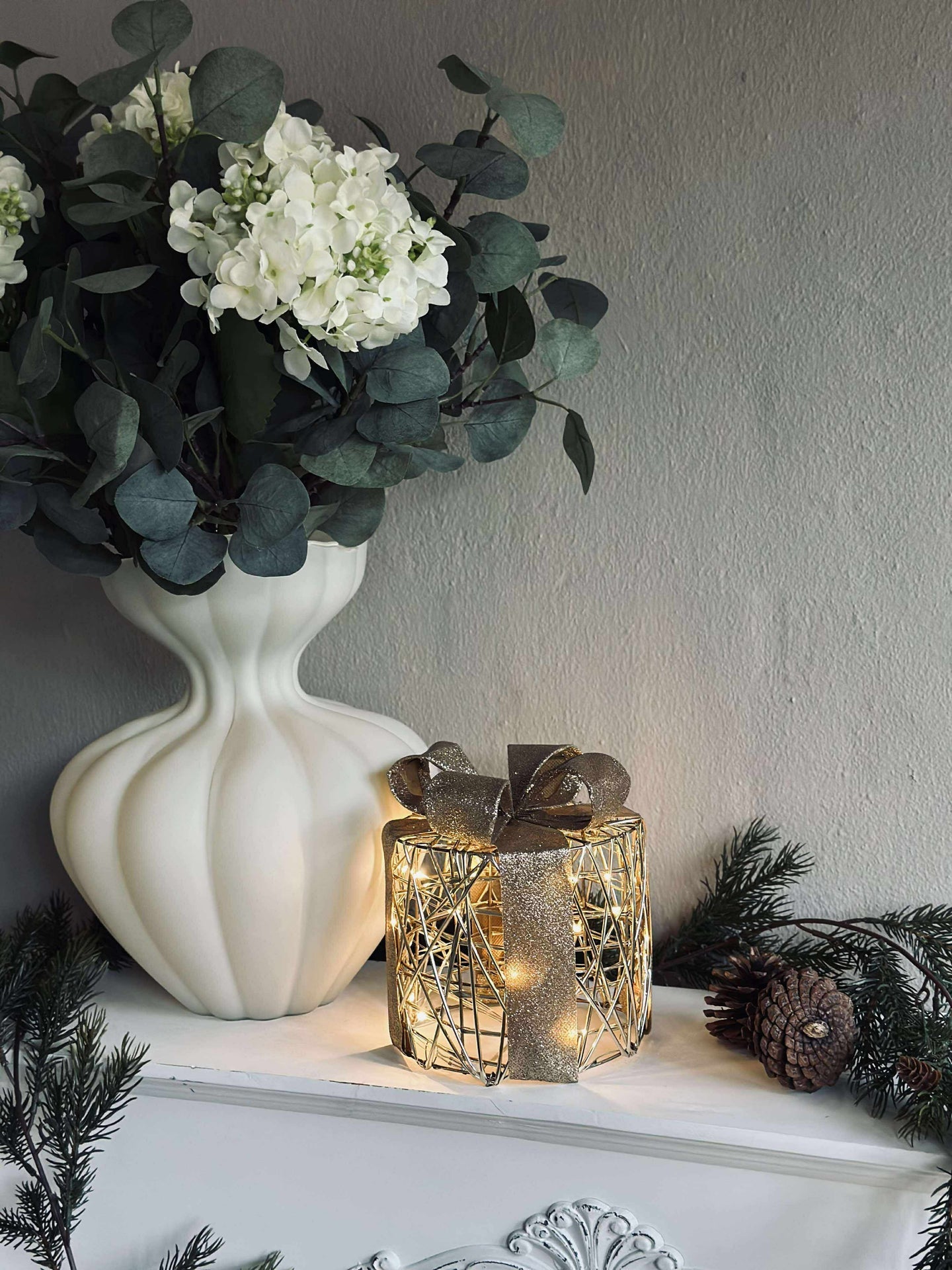 Julegaver med LED-lys - 3 stk.