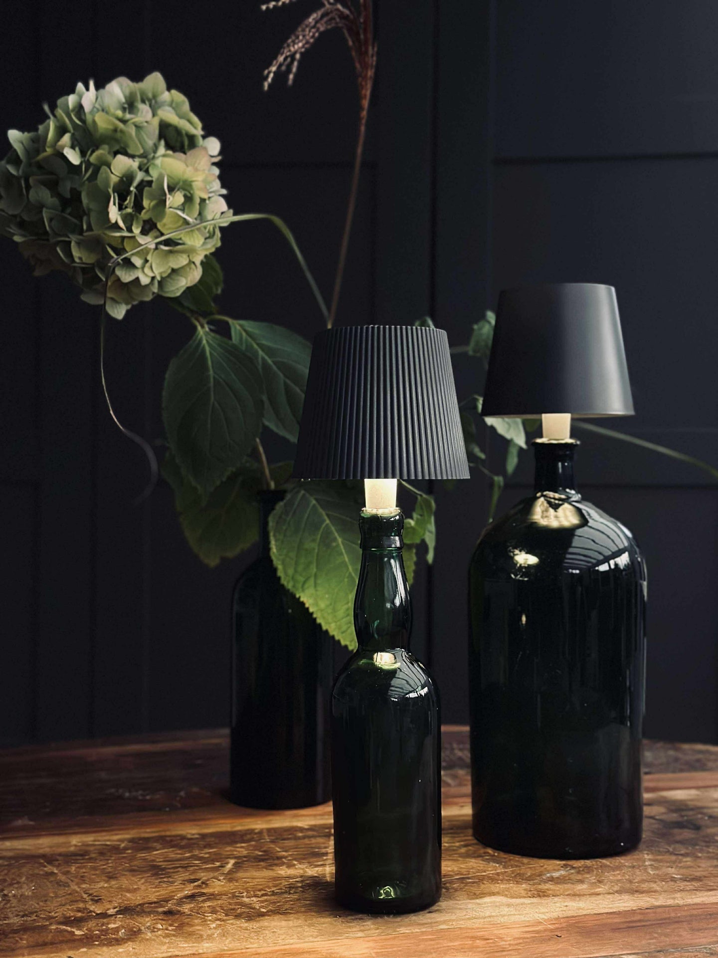 LED-lampe til vinflaske - Grå MIX
