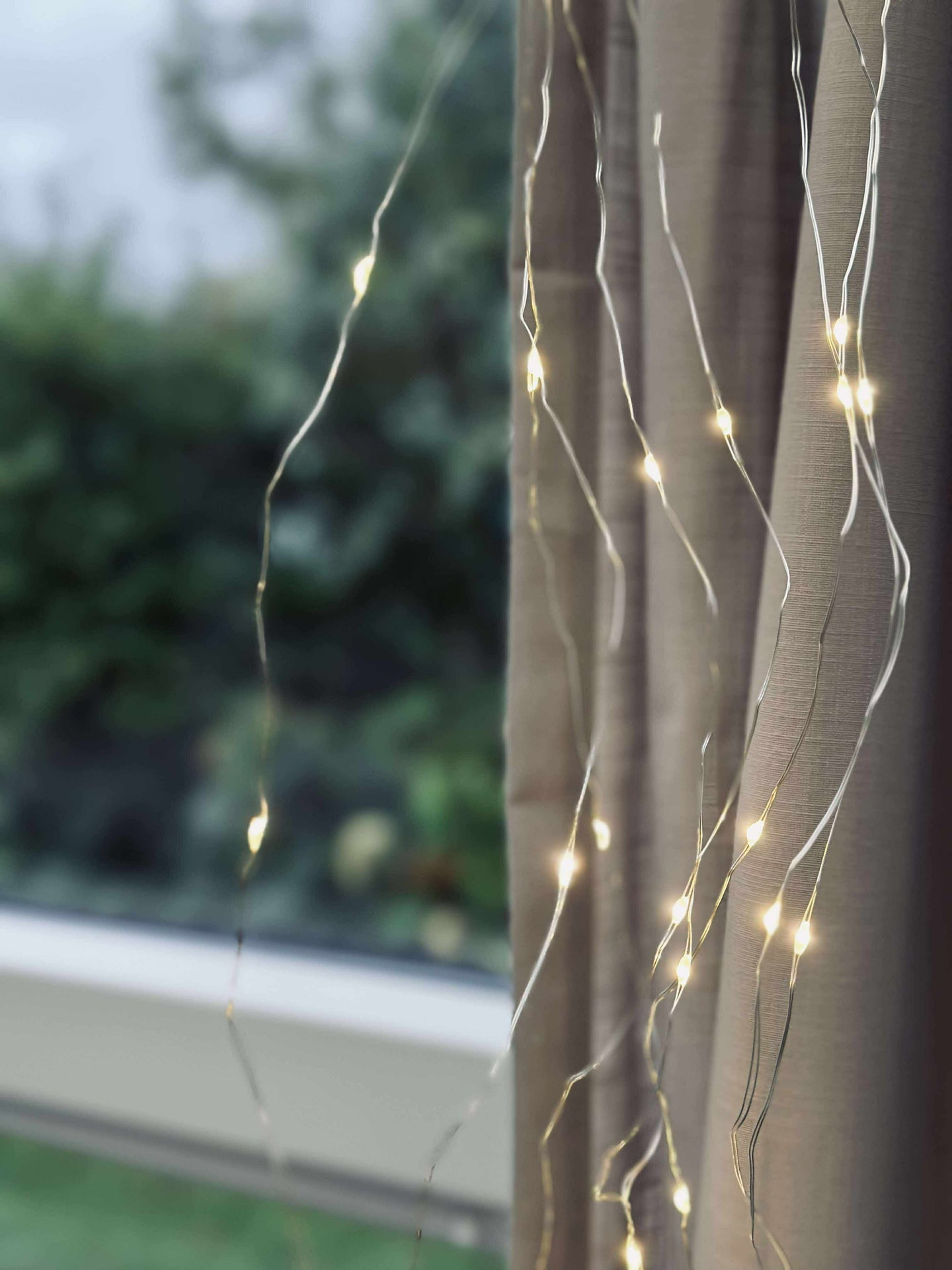 Hengende lyskjede med 160 LED-lys