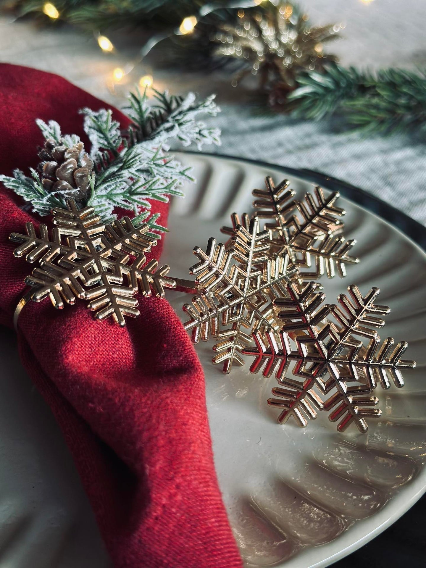 Serviettringer Gull - MIX 4 stk