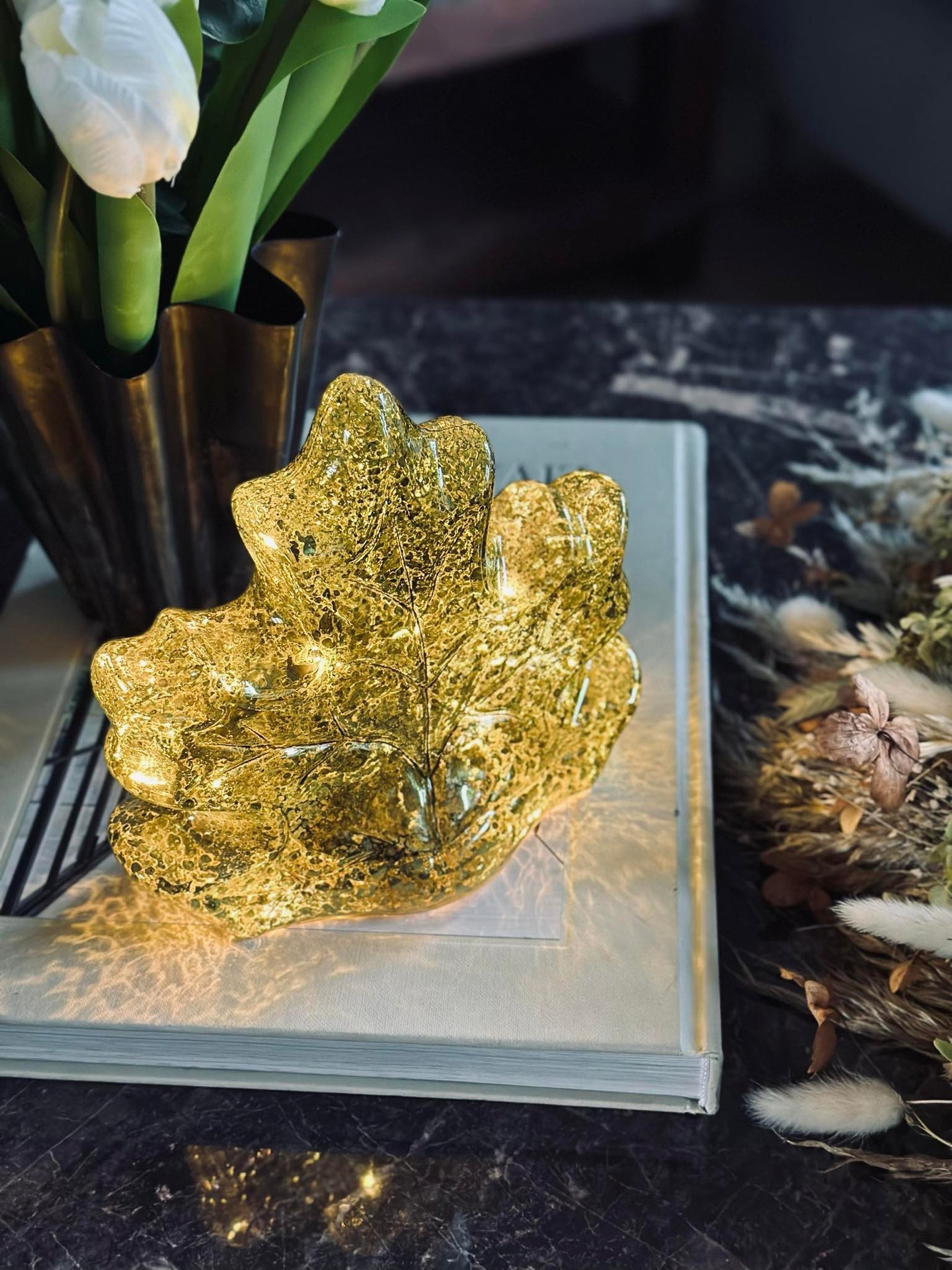 Blad med LED-lys og timer - Flere farger