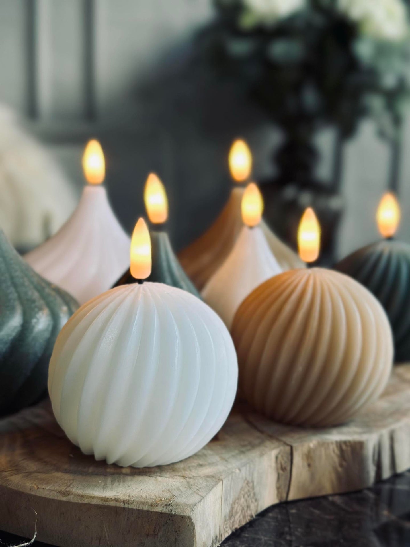 LED Kulelys - flere farger