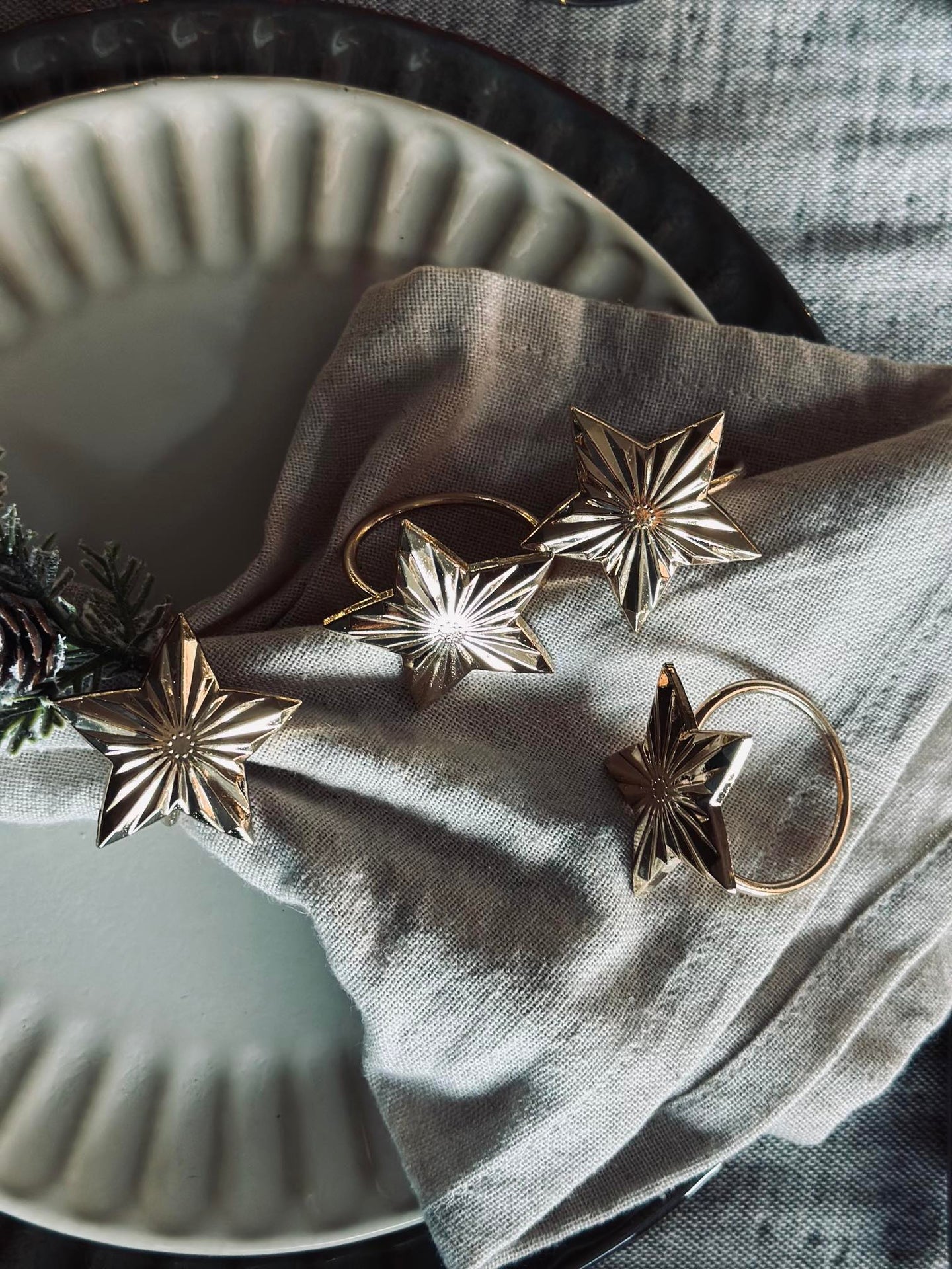 Serviettringer Gull - MIX 4 stk