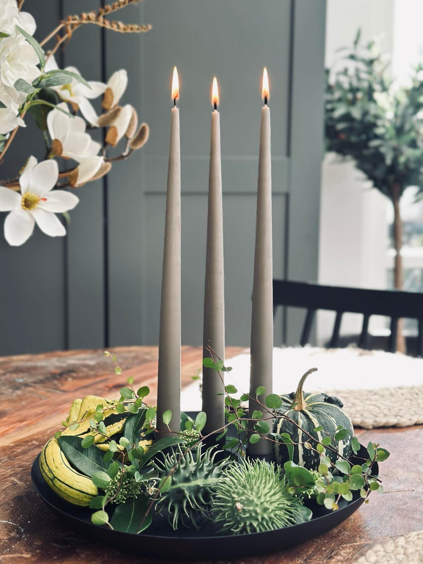 Brett med lysestaker