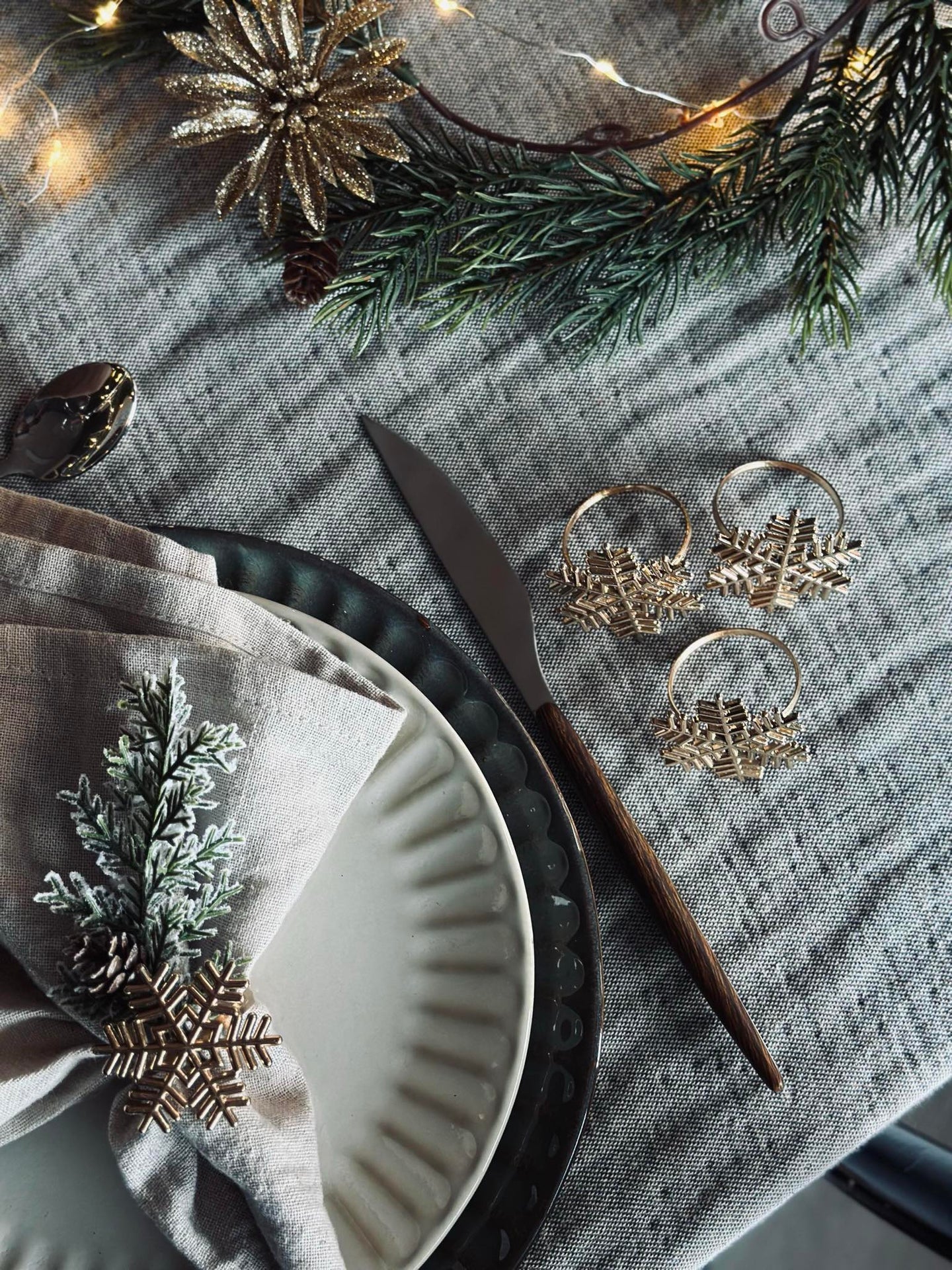 Serviettringer Gull - MIX 4 stk