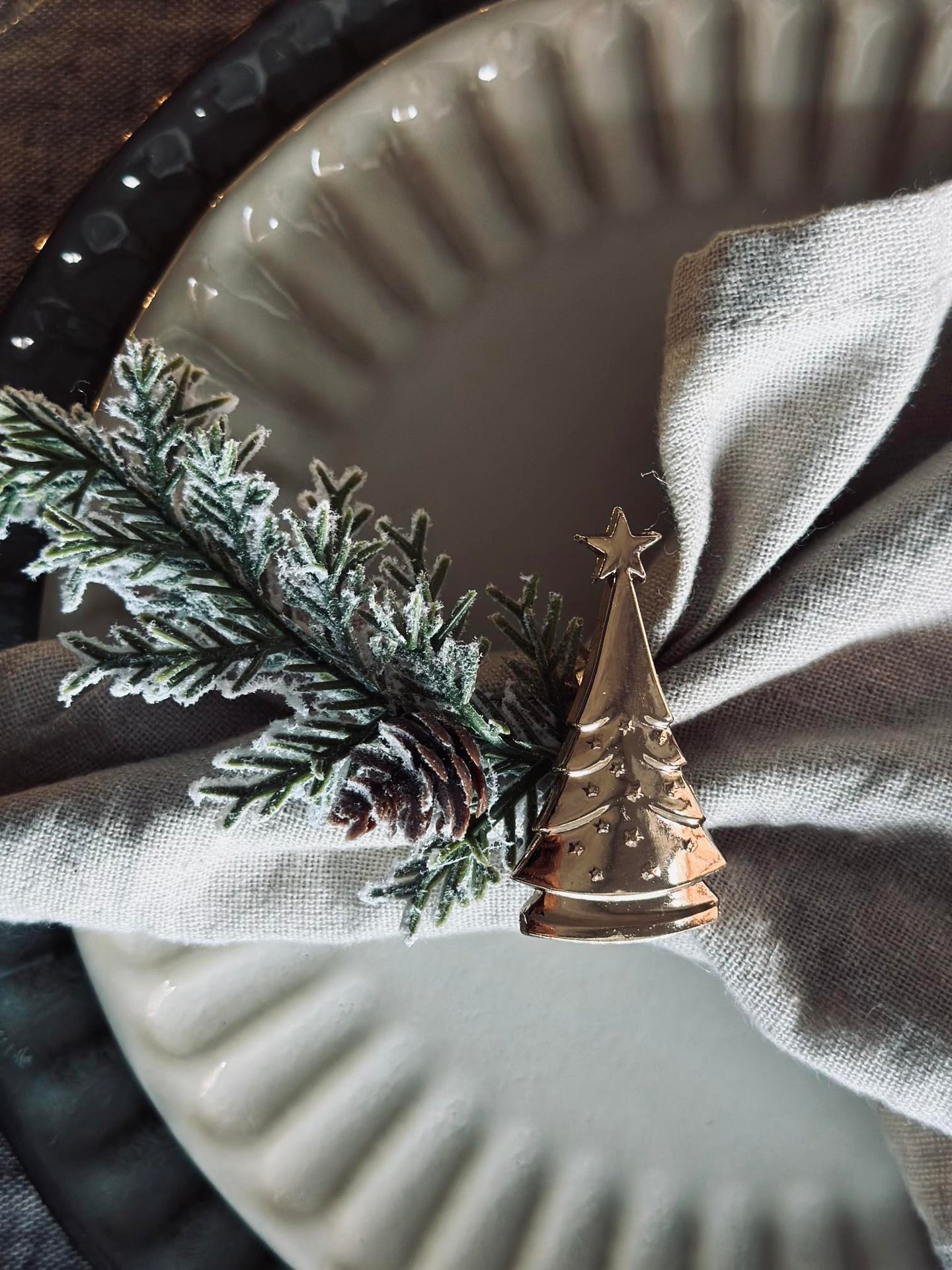 Serviettringer Gull - MIX 4 stk