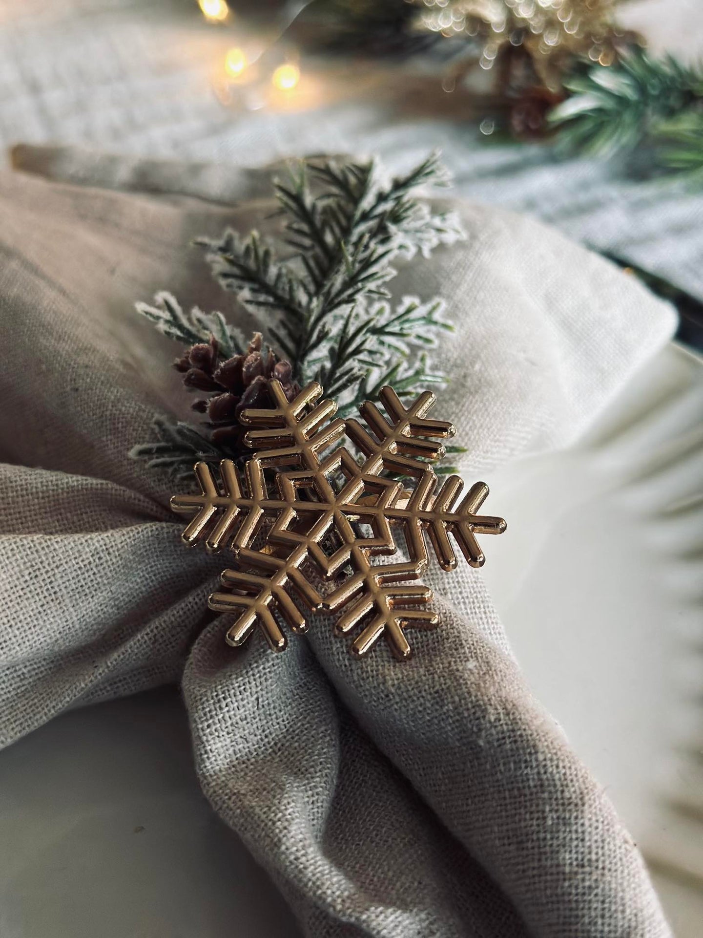 Serviettringer Gull - MIX 4 stk