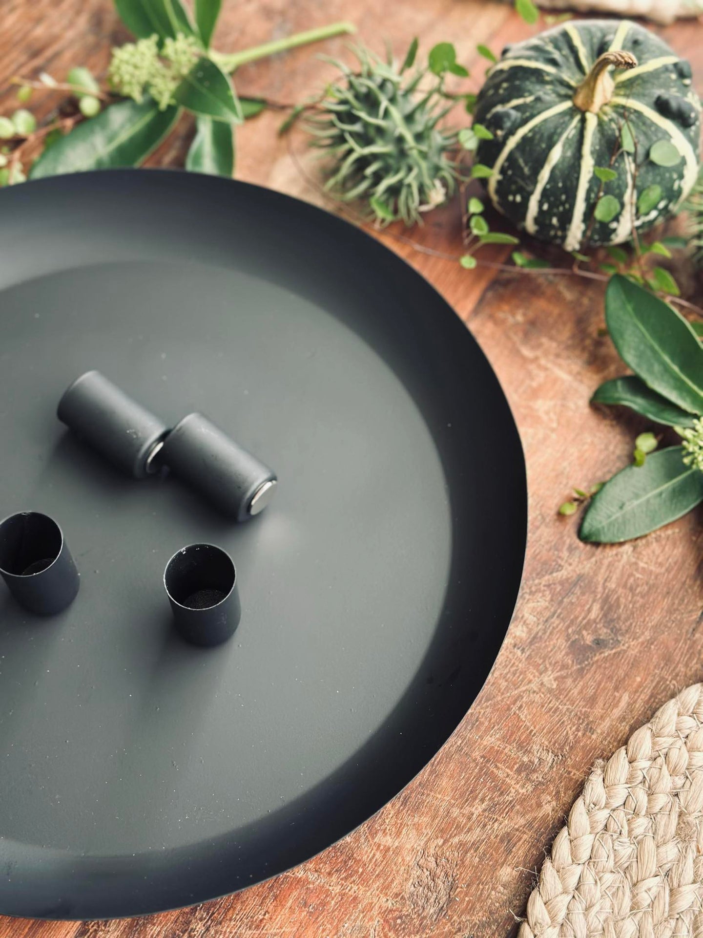 Brett med lysestaker