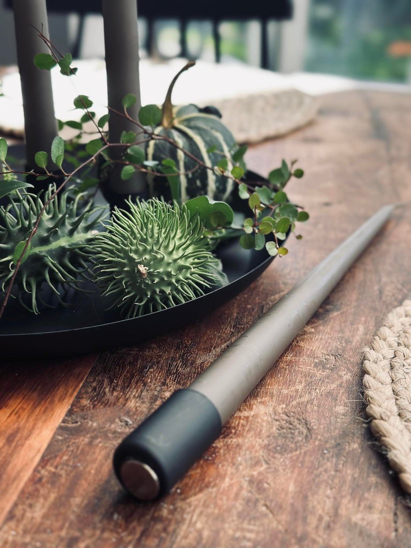 Brett med lysestaker