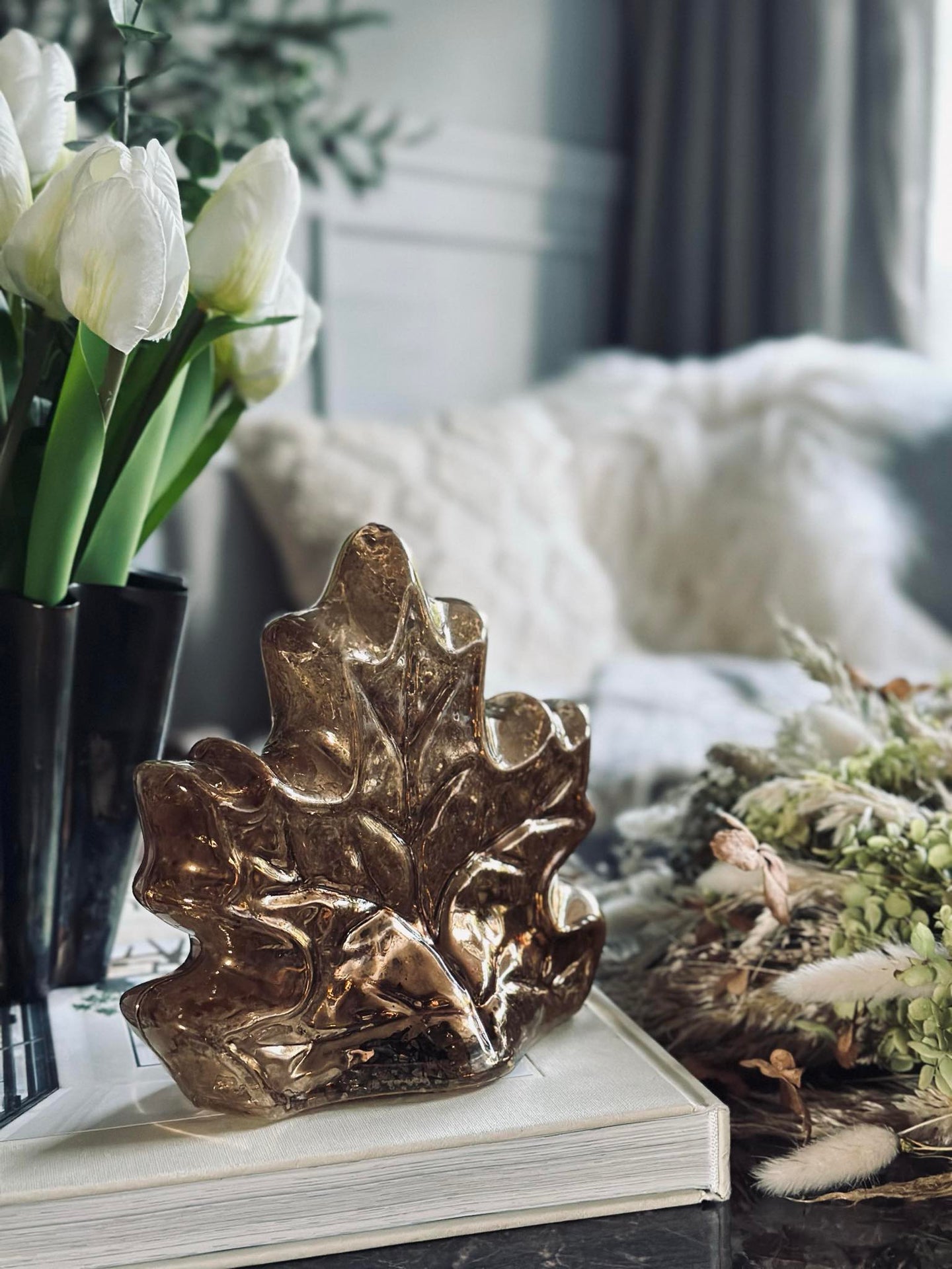 Blad med LED-lys og timer - Flere farger