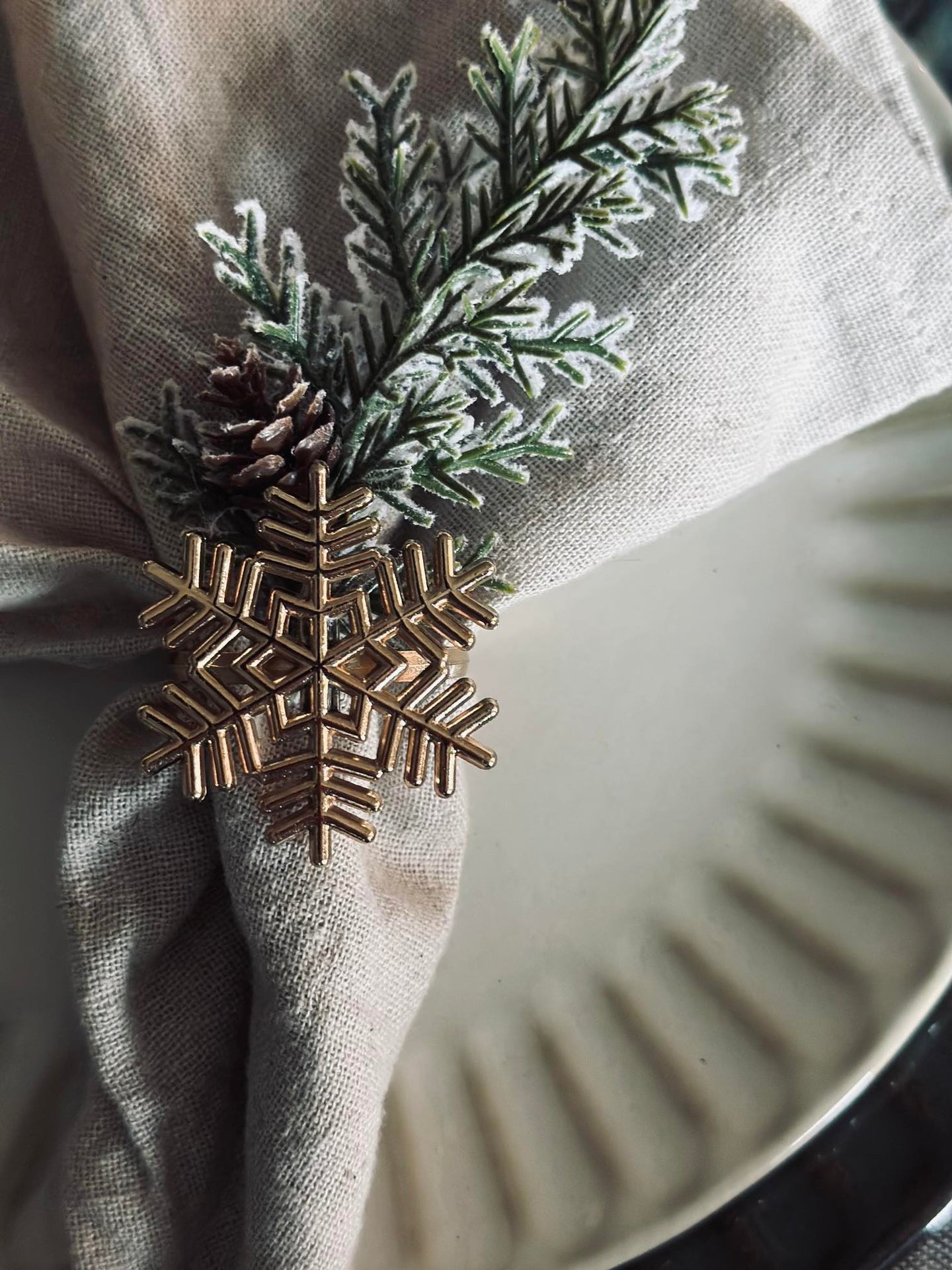 Serviettringer Gull - MIX 4 stk