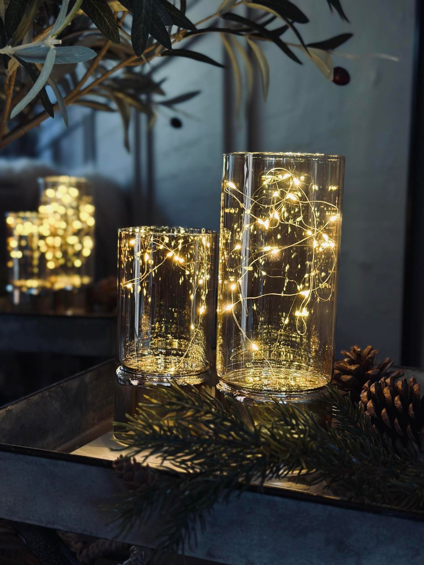 Lanterner MAGIC med LED - Sett med 2 stk.
