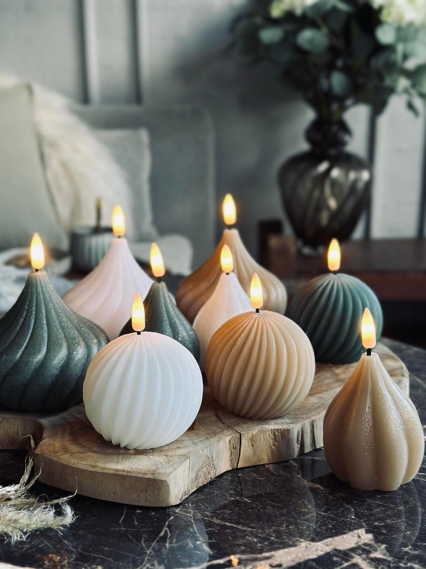 LED Kulelys - flere farger