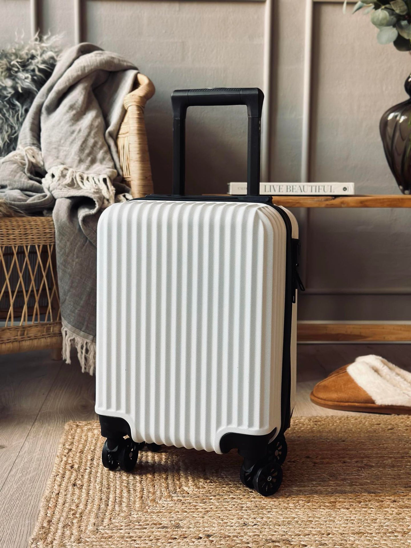 Koffert Trolley - White