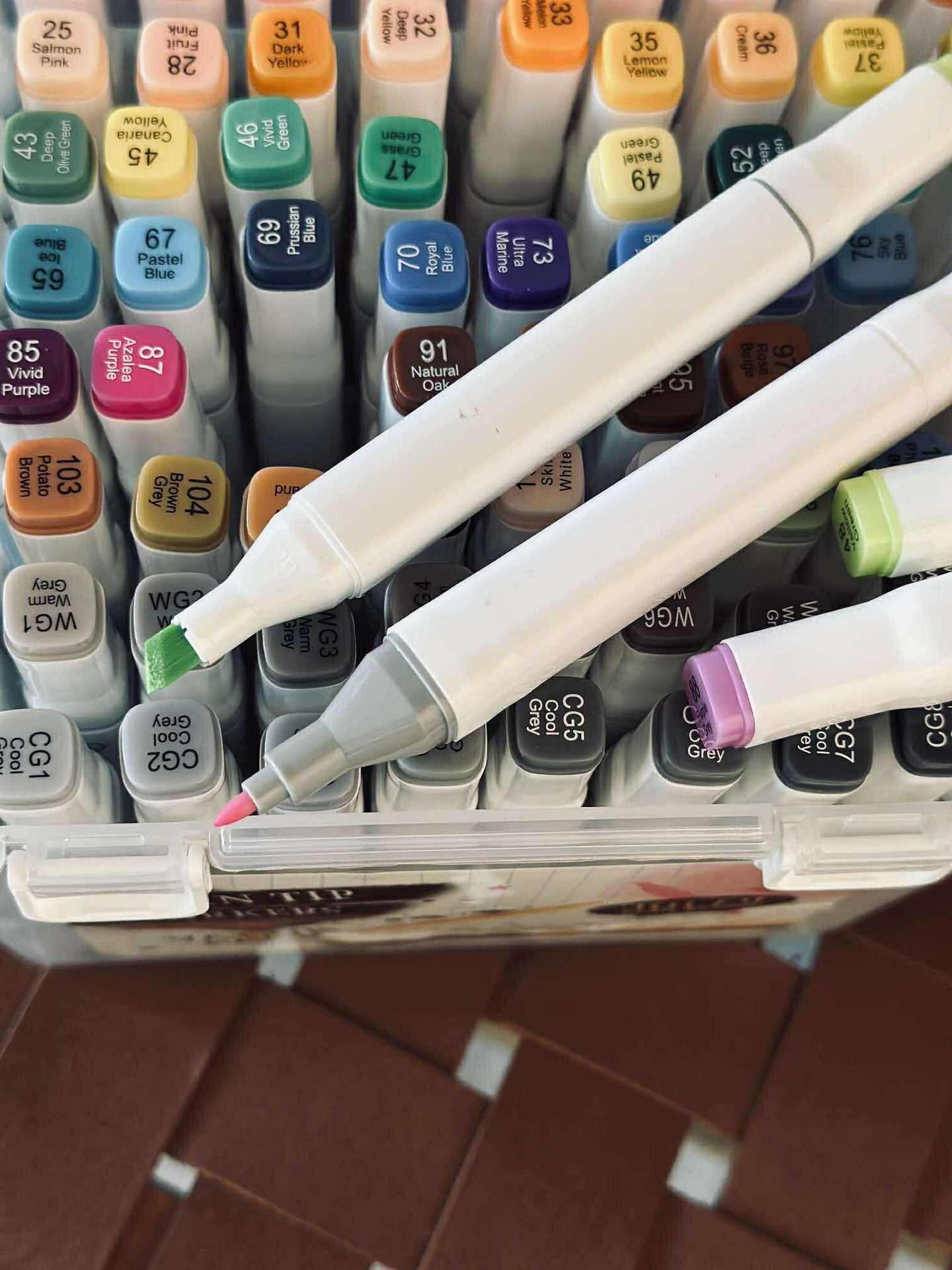 Tusjer Duo - Eske med 80 stk.