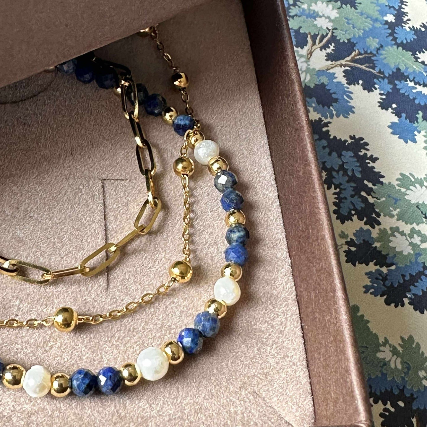 Lilja armbåndsett med 3 stk - Ekte ferskvannsperler