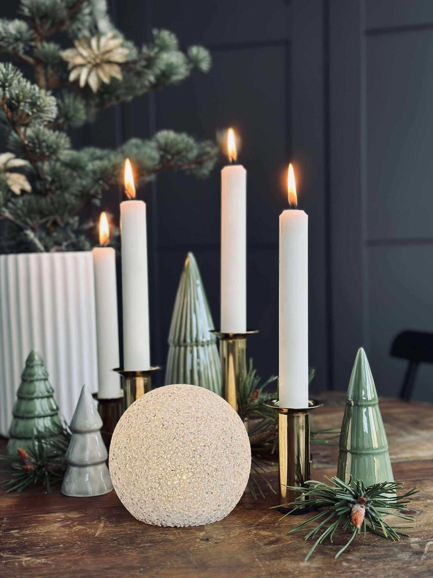 Kule med LED-lys